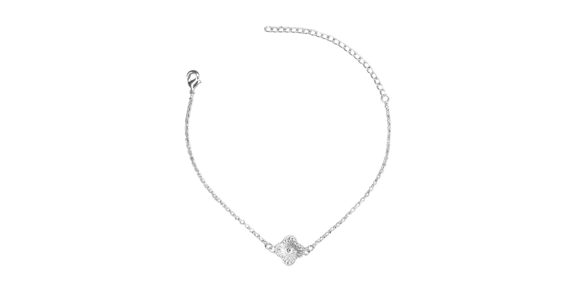 Pulseira Trevo Dour Meio Banhado A Prata 925