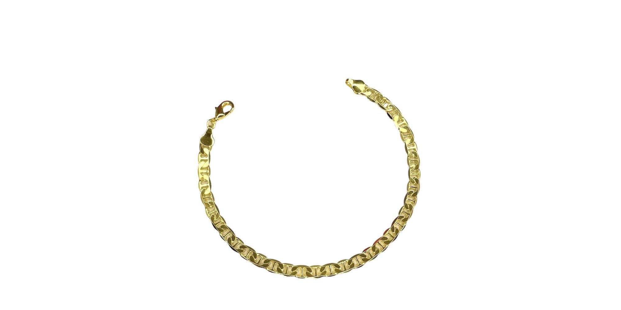 Pulseira Piastrine Fecho Lagosta Banhado A Ouro 18... - RC JOIAS BY RUDI
