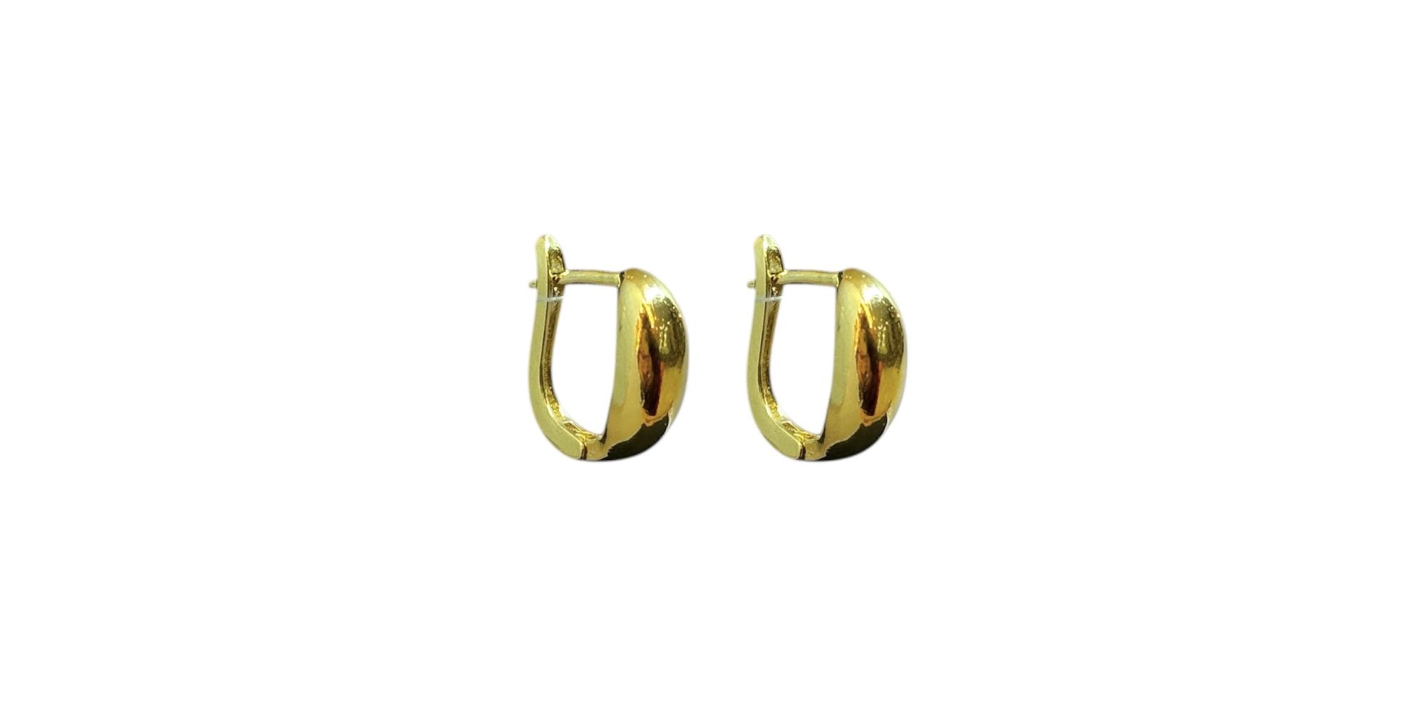 Brinco Argola U Click Banhado a Ouro 18K