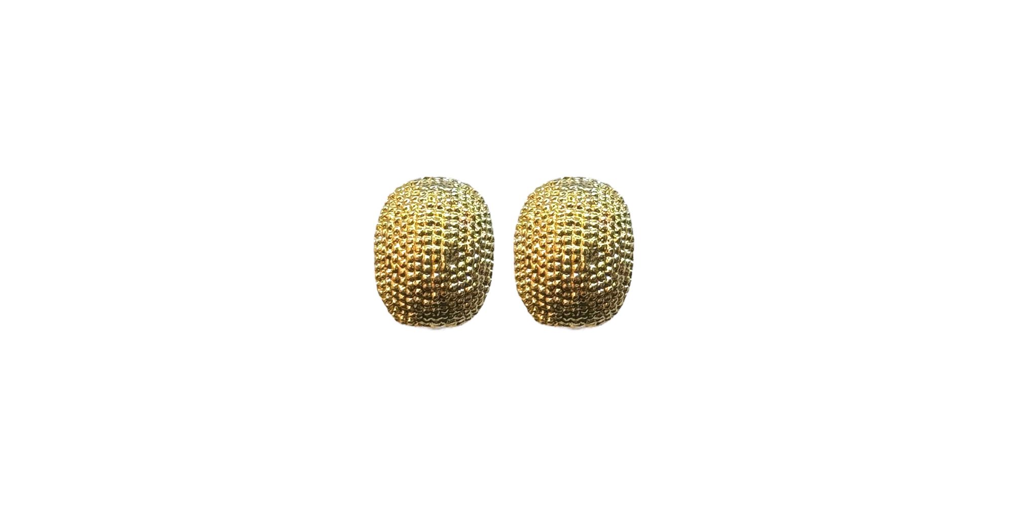 Brinco Meia Argola Gloss Banhado A Ouro 18K