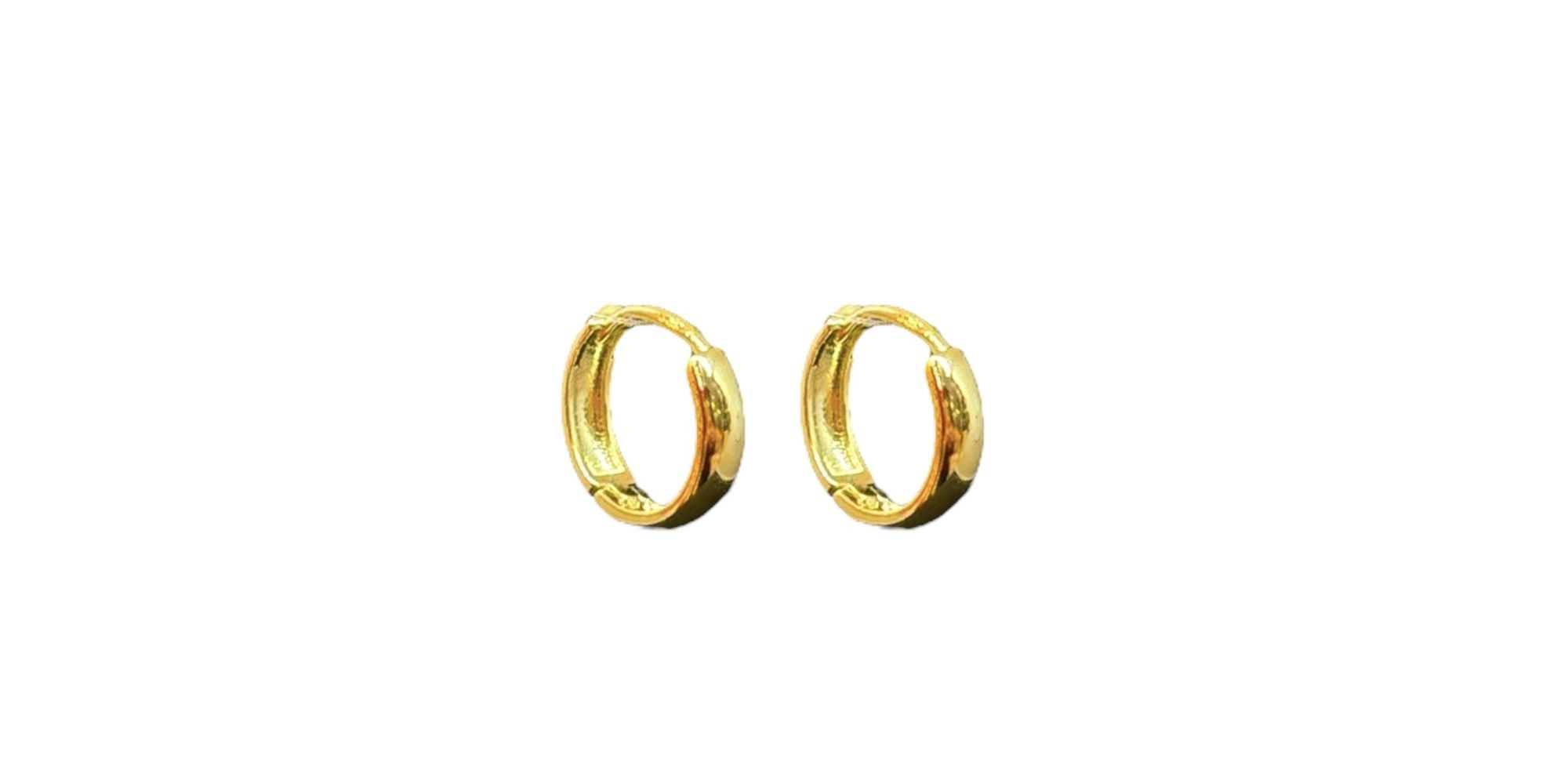Brinco Argola Click Banhado A Ouro 18K