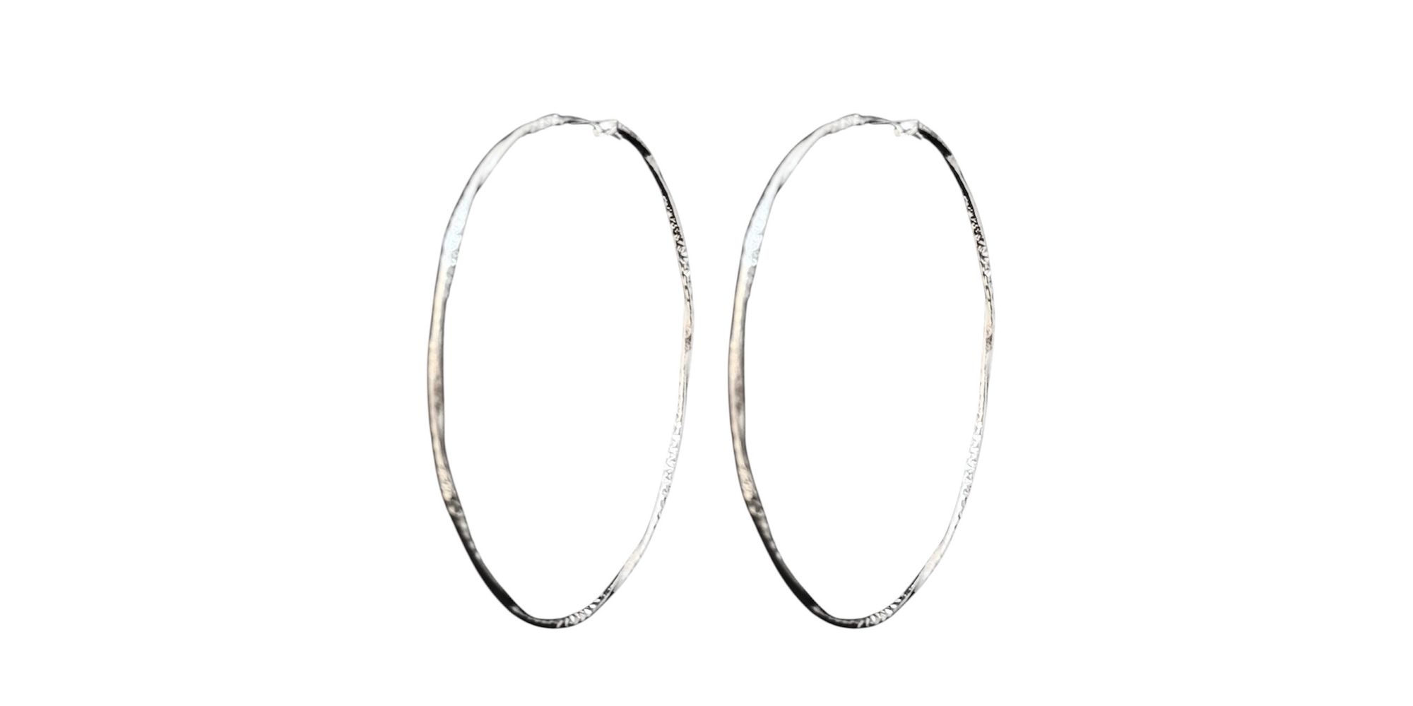 Brinco Argola Trabalhado Banhado A Prata 925