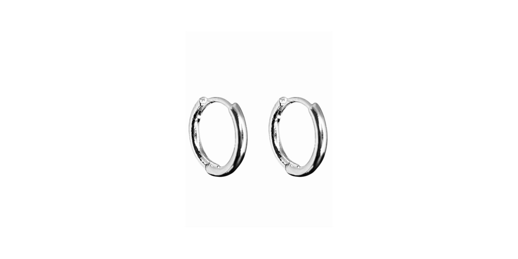 Brinco Argolinha 14x14 Banhado A Prata 925
