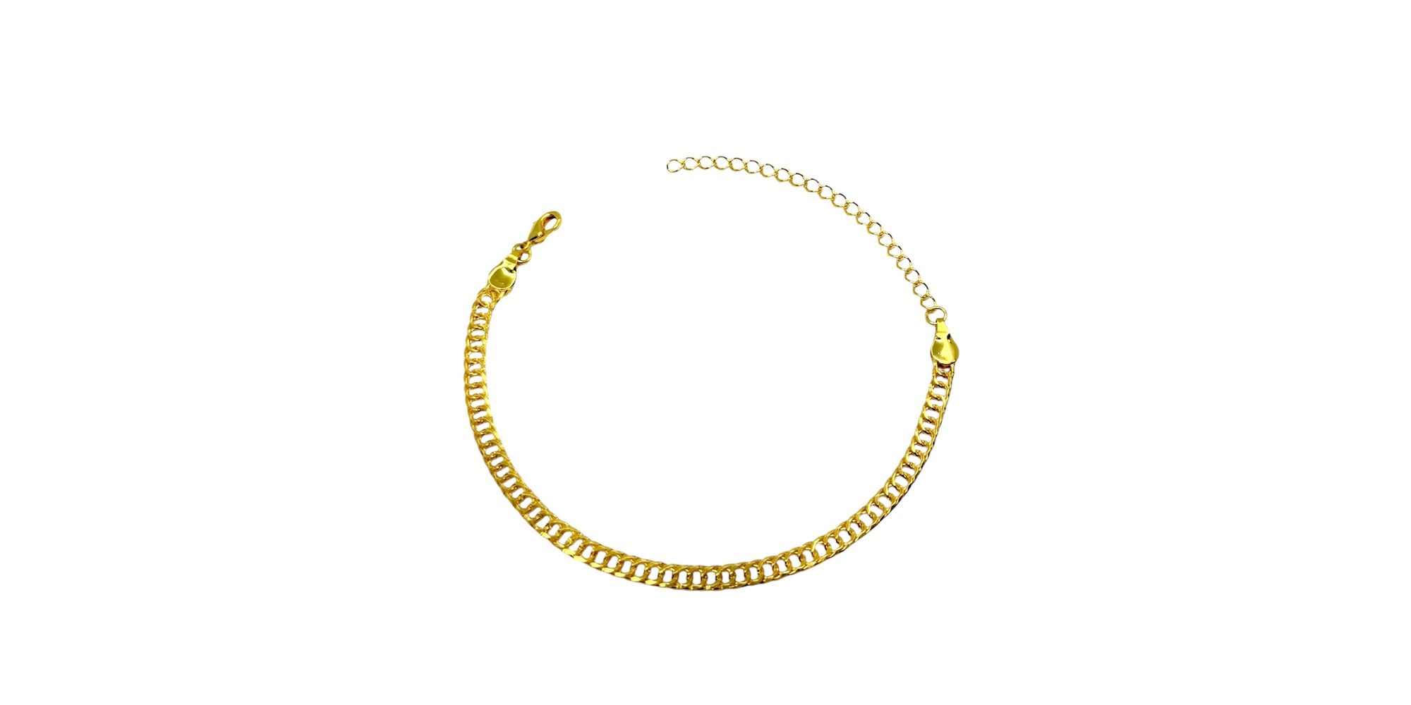 Pulseira Grumet Duplo Banhado A Ouro 18k