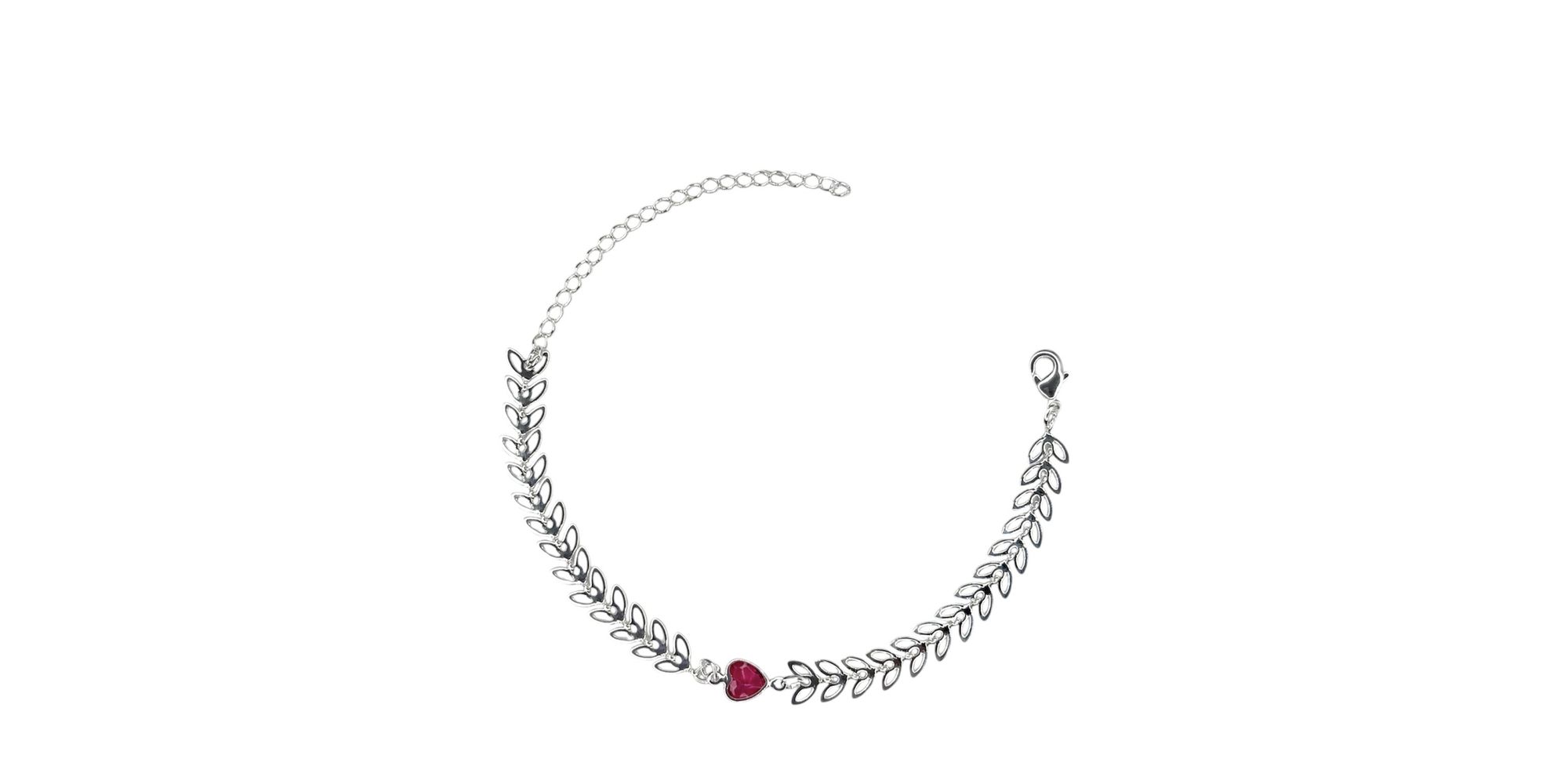 Pulseira Escama Cor Rosa Meio Banhado A Prata 925 ... - RC JOIAS BY RUDI