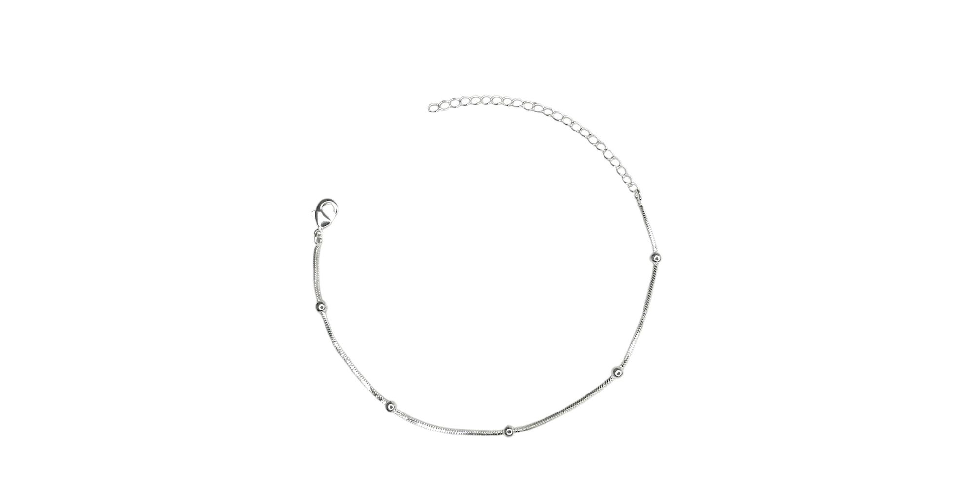 Pulseira Bolinha Rato Quadrado Espaçada Banhado A ... - RC JOIAS BY RUDI