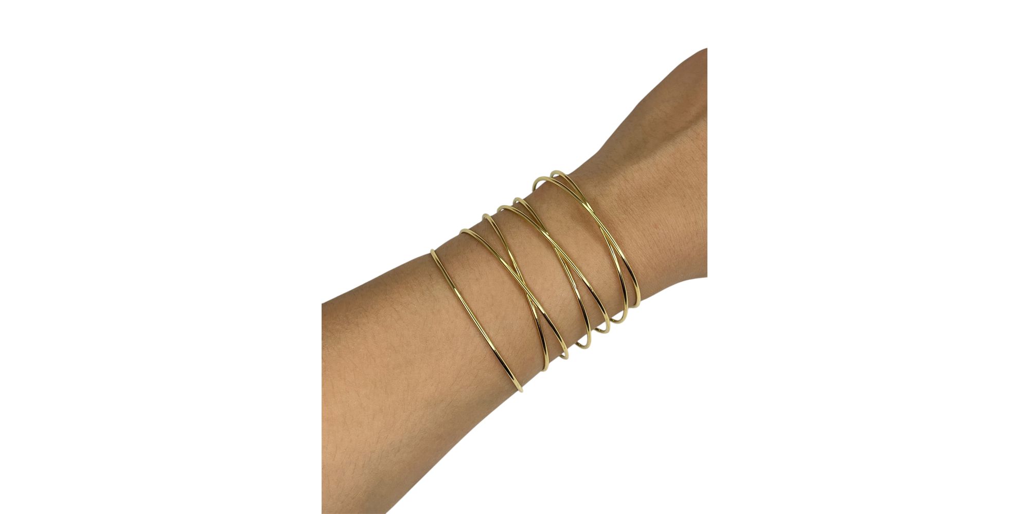Pulseira Bracelete Fio X Banhado A Ouro 18K - 0000... - RC JOIAS BY RUDI