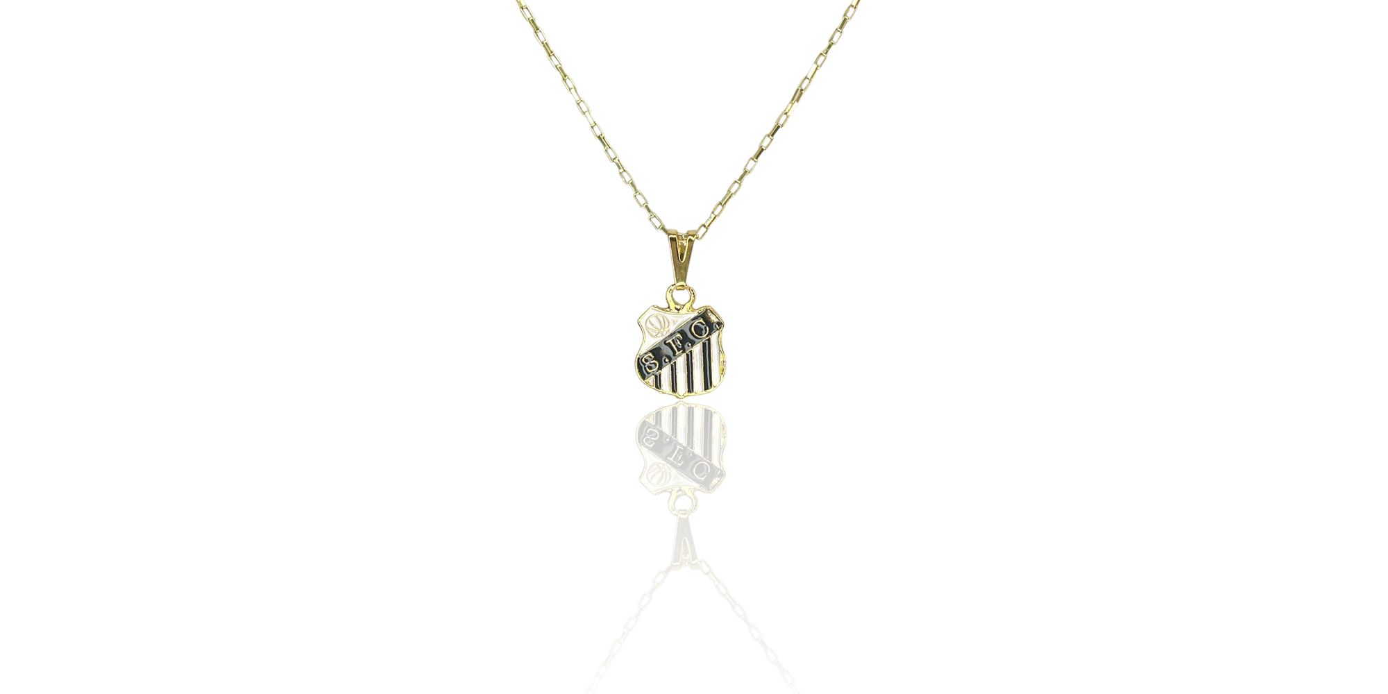 Pingente Santos Futebol Banhado A Ouro 18K - 00000... - RC JOIAS BY RUDI