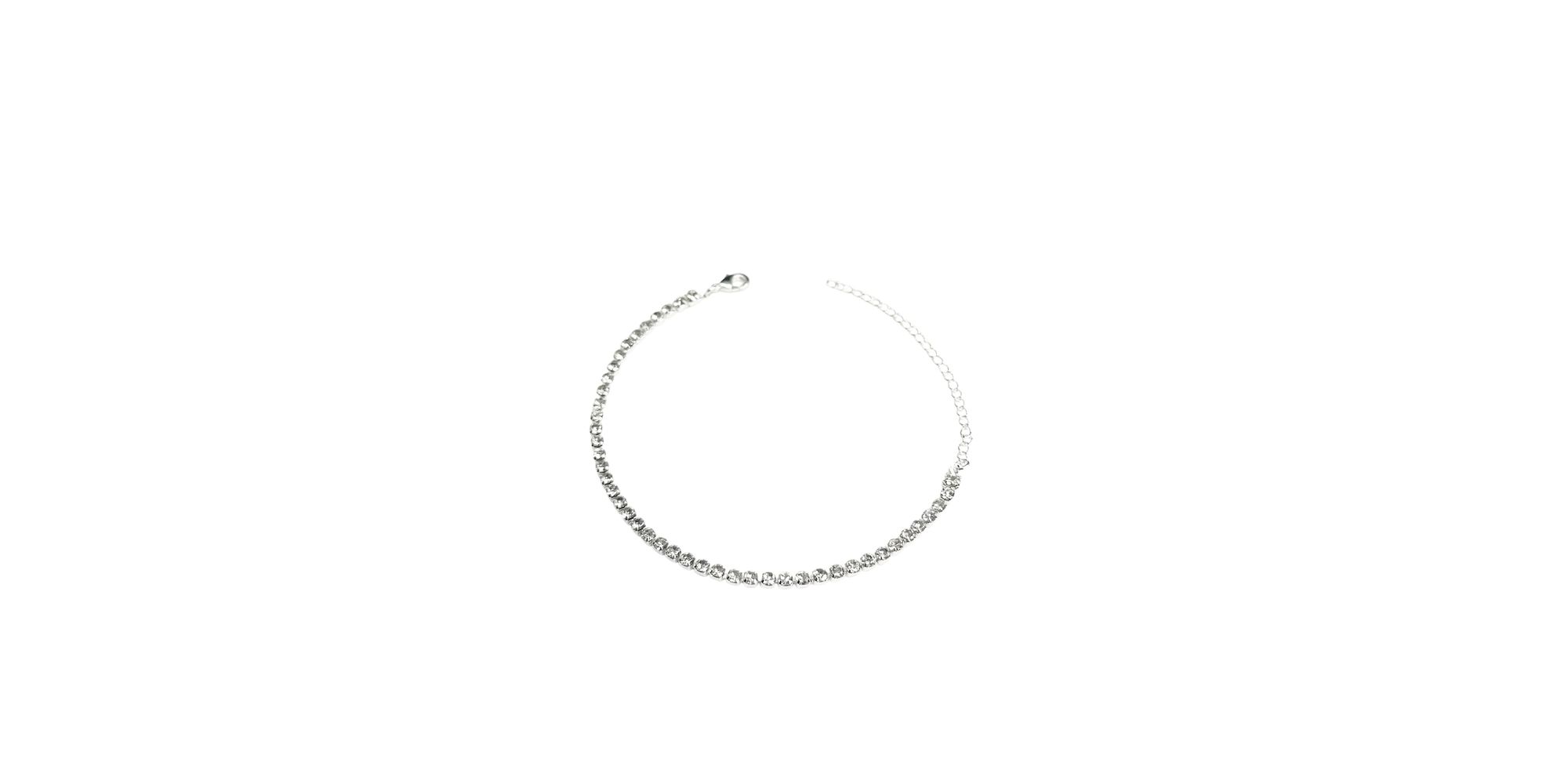 Pulseira Riviera Cristal Banhado A Prata 925 - 000... - RC JOIAS BY RUDI