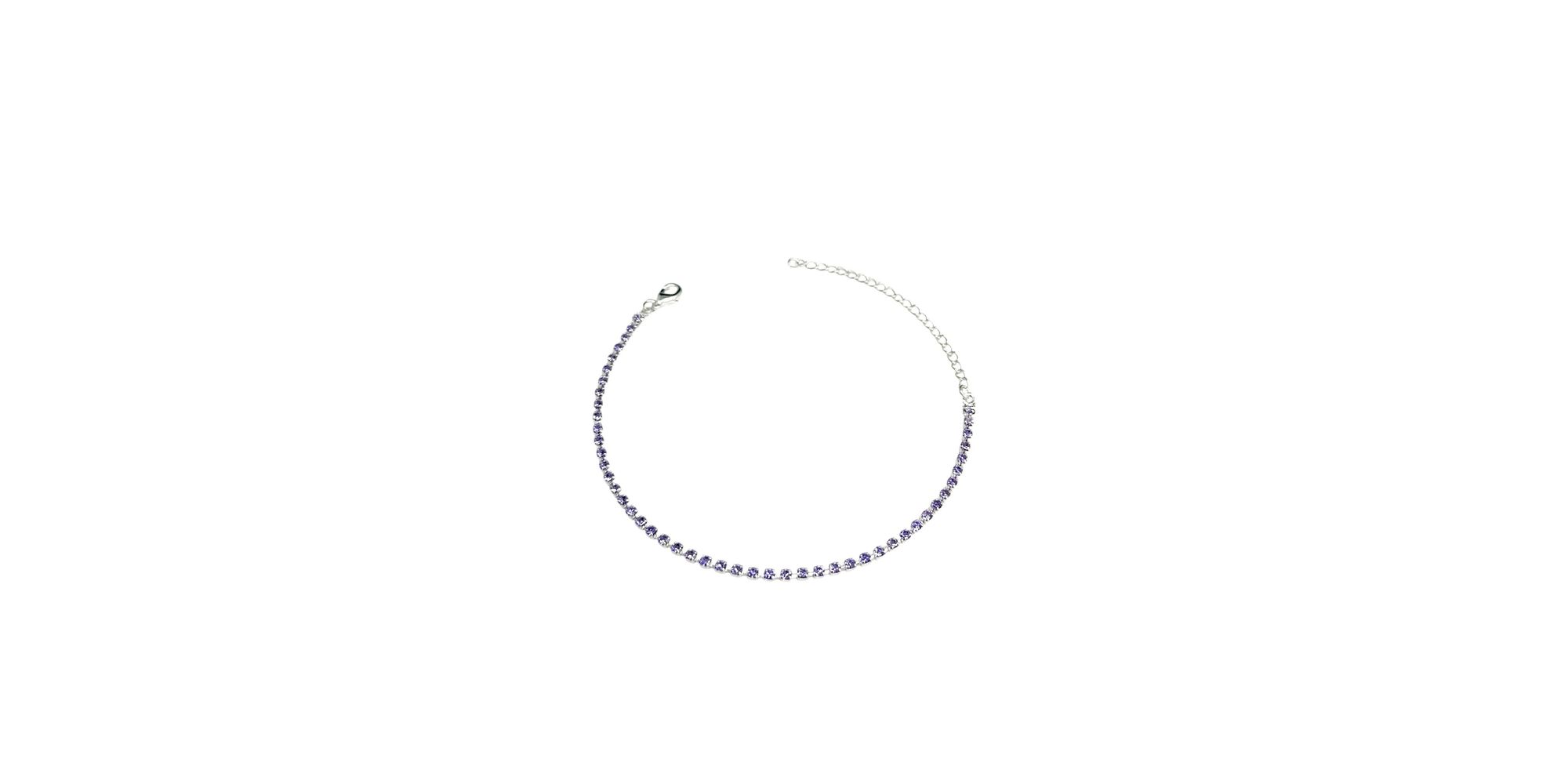 Pulseira Riviera Lilás Banhado A Prata 925 - 00000... - RC JOIAS BY RUDI