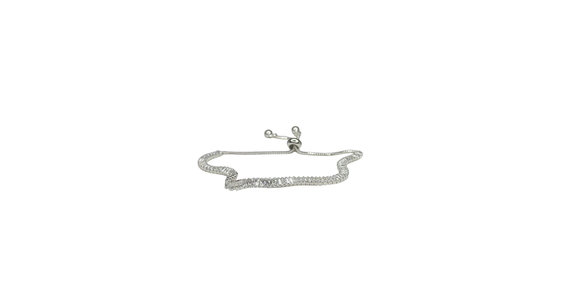 Pulseira Gravatinha Cravejada Zircônia Banhado A P... - RC JOIAS BY RUDI