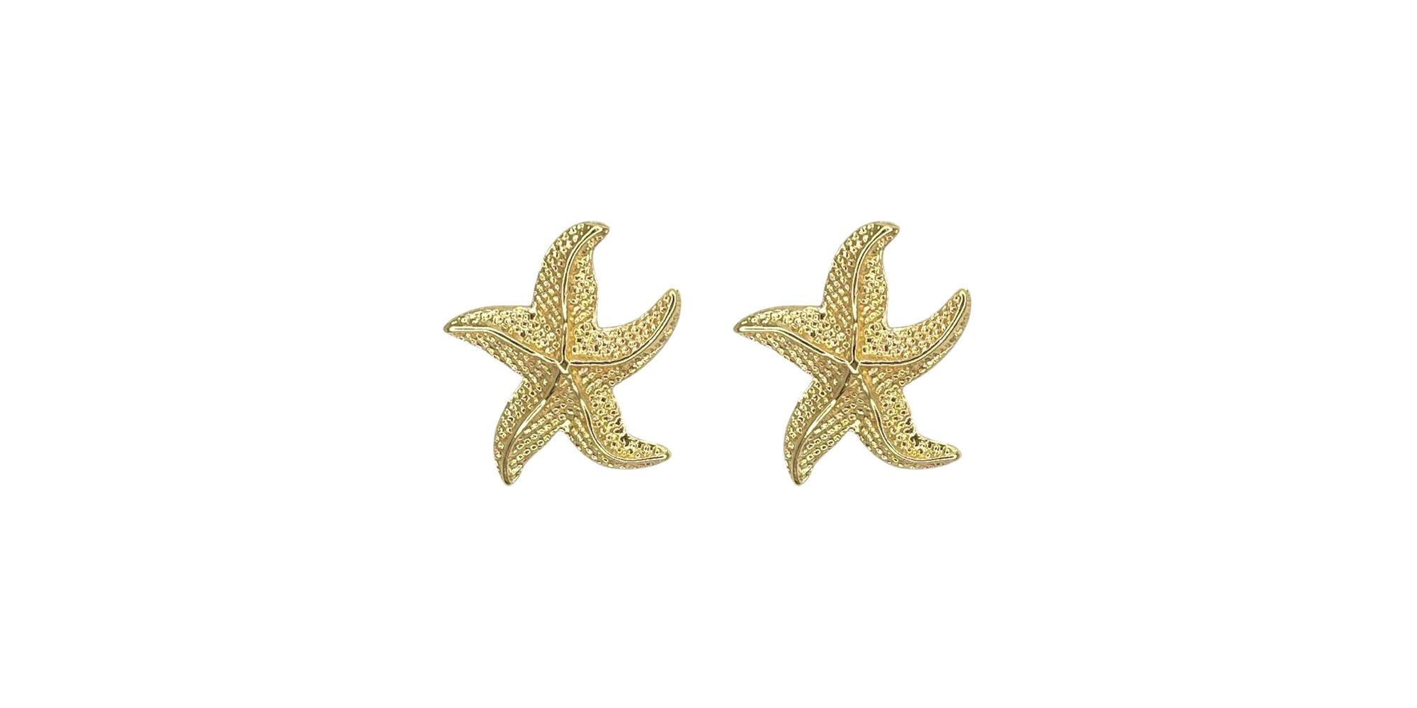 Brinco Estrela Do Mar Banhado A Ouro 18K