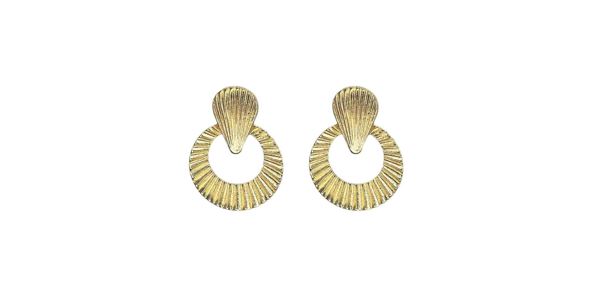 Brinco Frontal Frisado Banhado a Ouro 18K