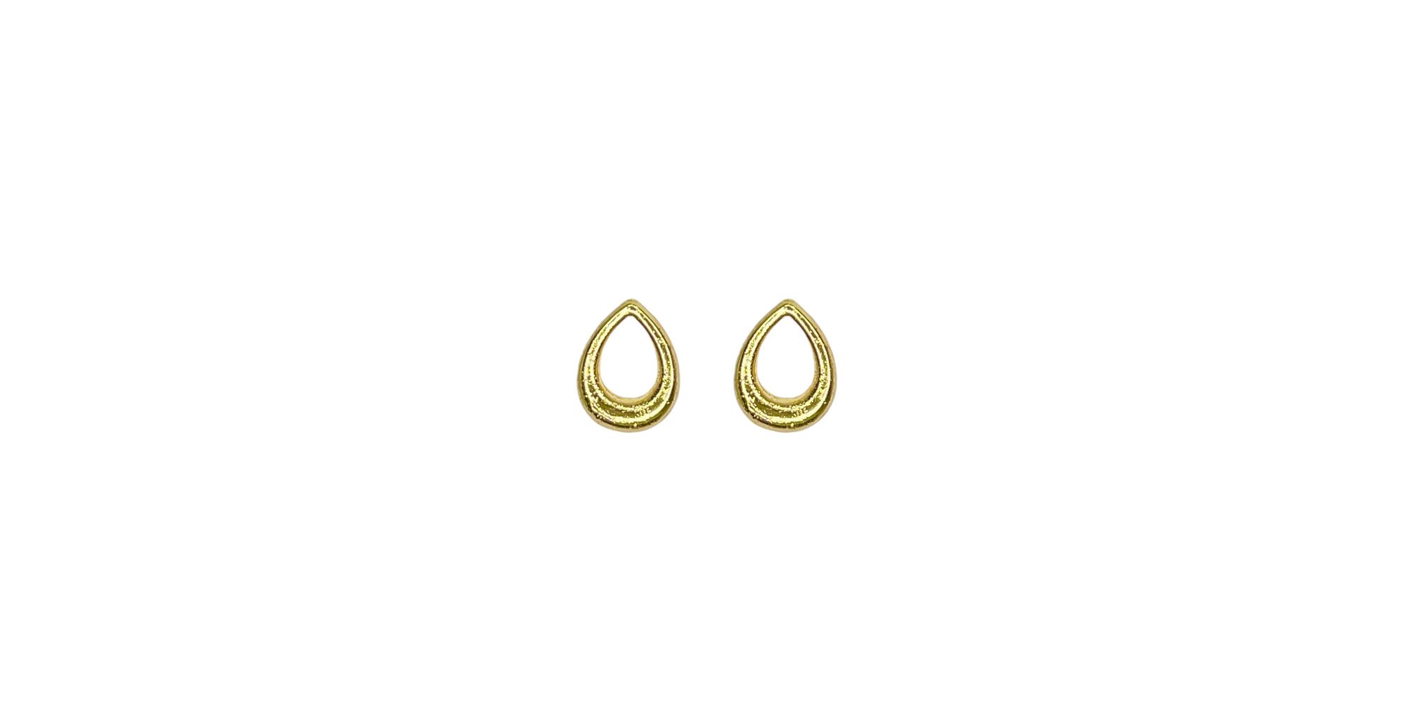 Brinco Gota Clássica Banhado A Ouro 18K