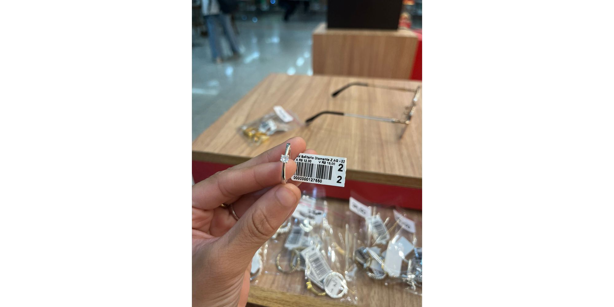 Anel Solitário Diamente Zircônia Banhado A Prata 925