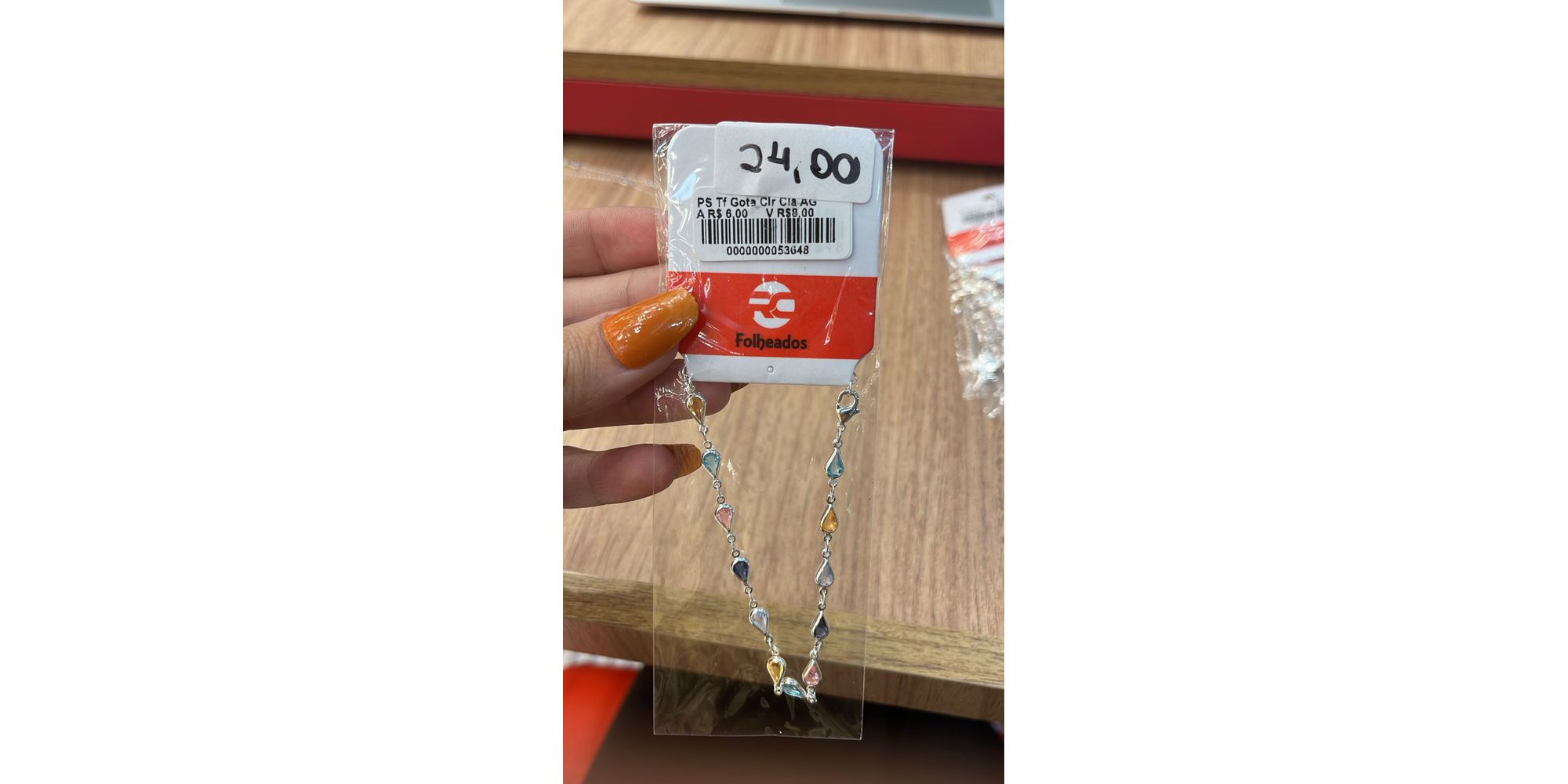Pulseira Tiffany Gota Colorida Claro Banhado A Pra... - RC JOIAS BY RUDI