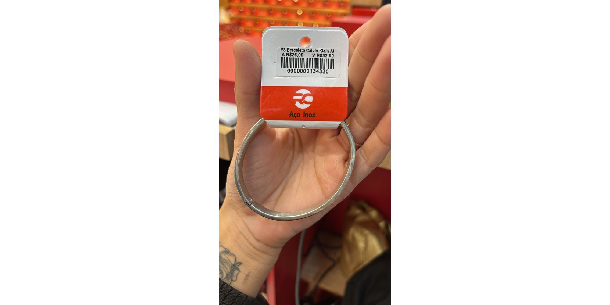 Pulseira Bracelete Calvin klein Aço Inoxidável - ... - RC JOIAS BY RUDI