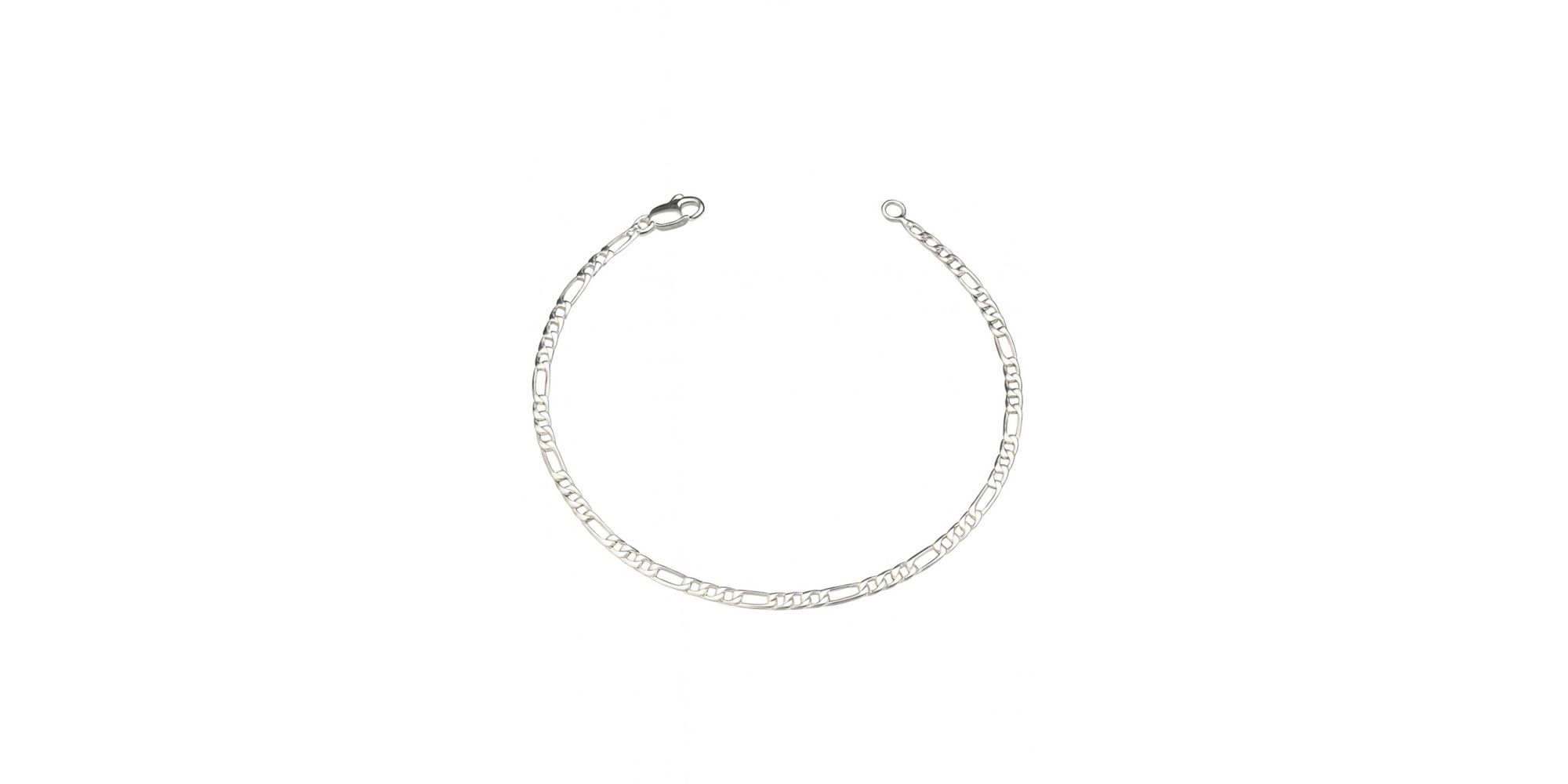 Pulseira 3x1 Chapada Mosquetinho Banhado A Prata 925.