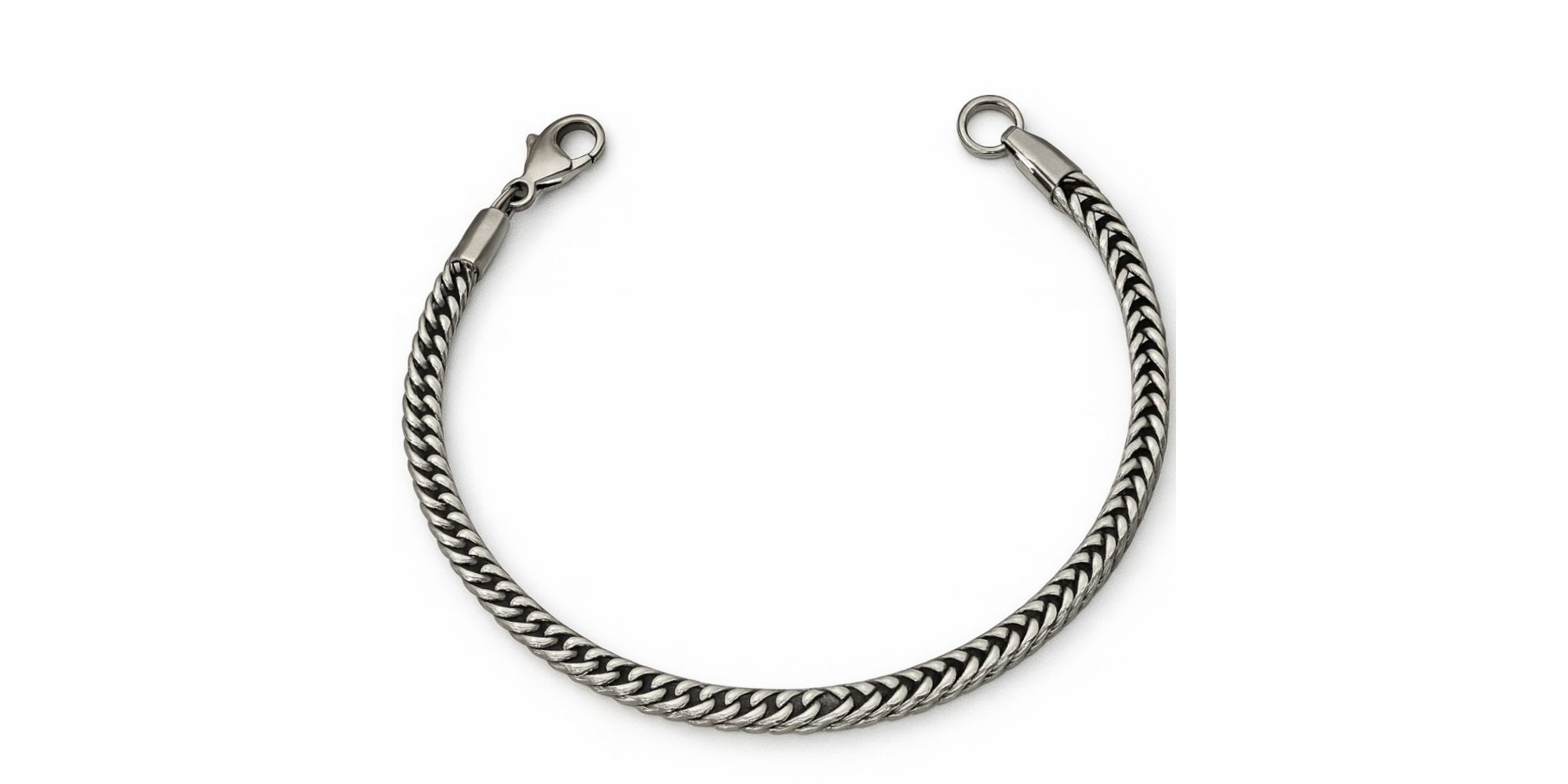 Pulseira Chinesca Grumet Fecho Lagosta Aço Inoxidável.