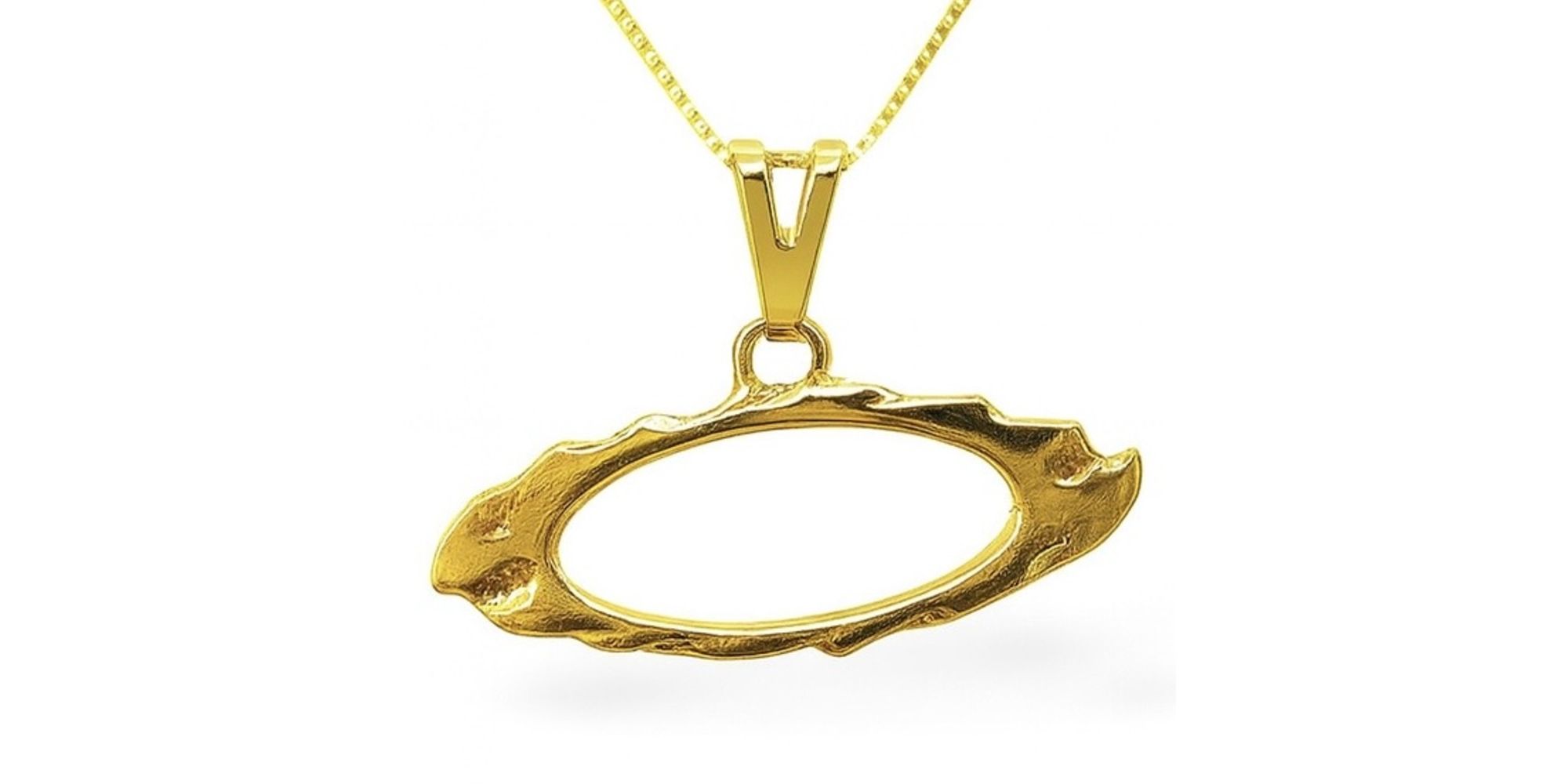 Pingente Zamac Oakley Banhado A Ouro 18k