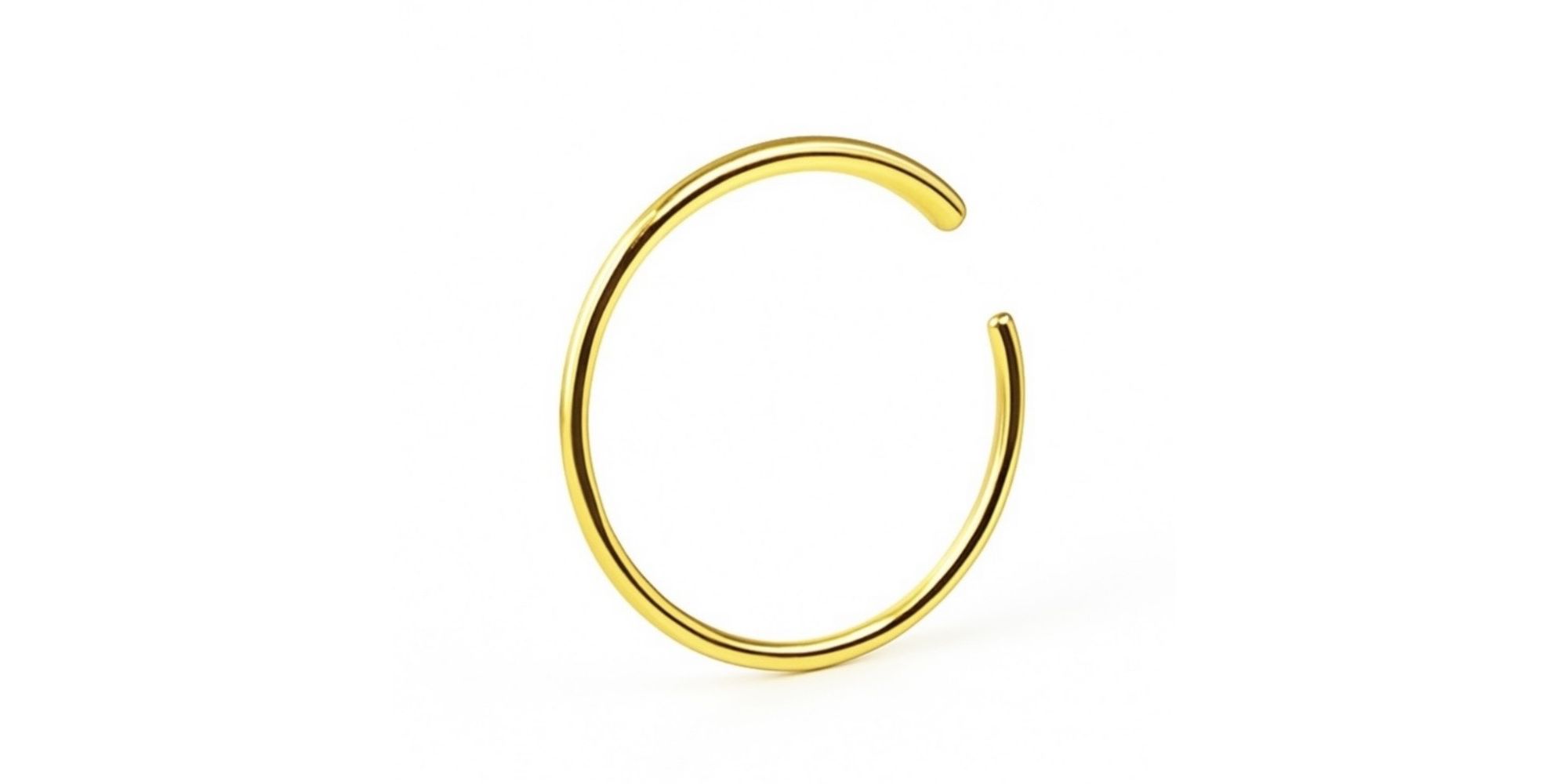 Piercing Argola Nariz Prime Aço Dourado