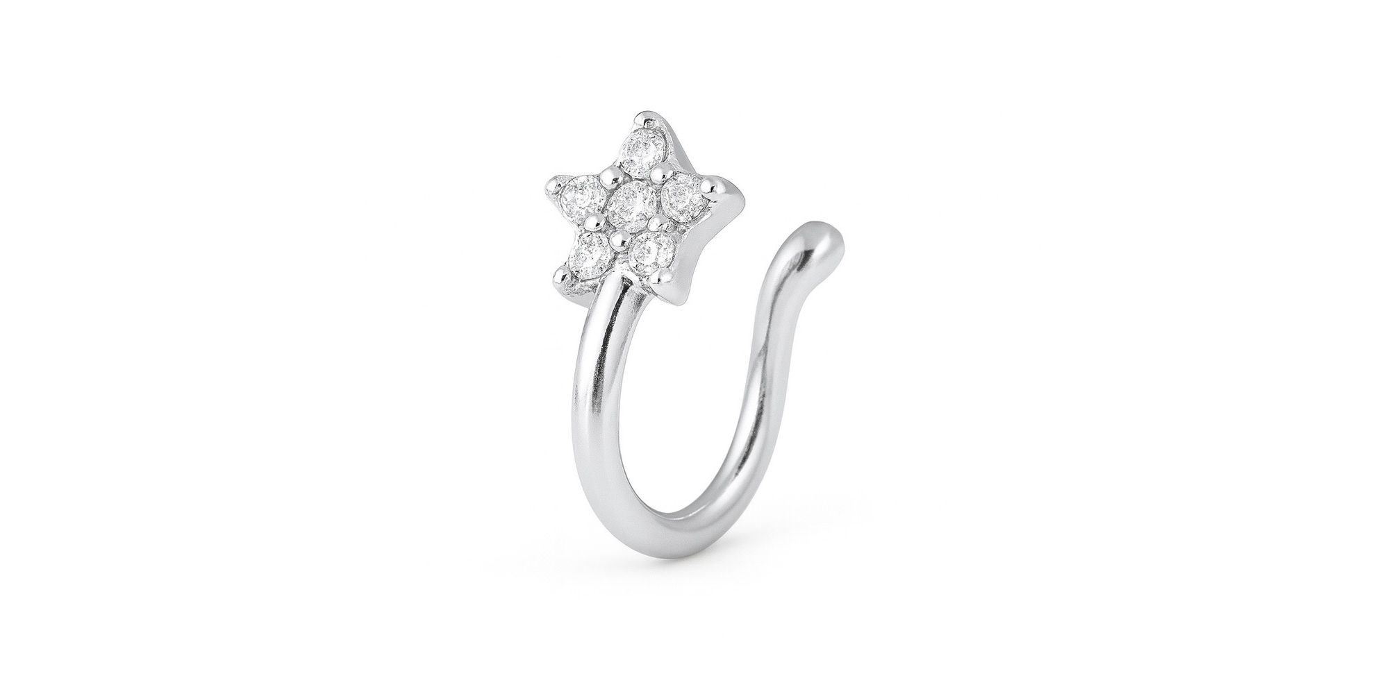 Piercing Kit Triplo Chanel Aço Inoxidável