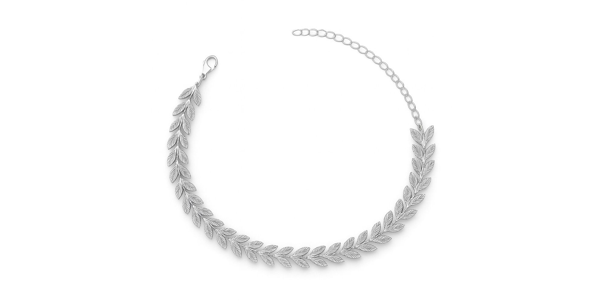 Pulseira Escama Banhado A Prata 925.