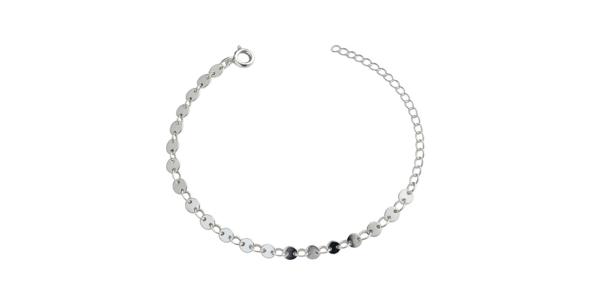 Pulseira Medalhinha Banhado A Prata 925.