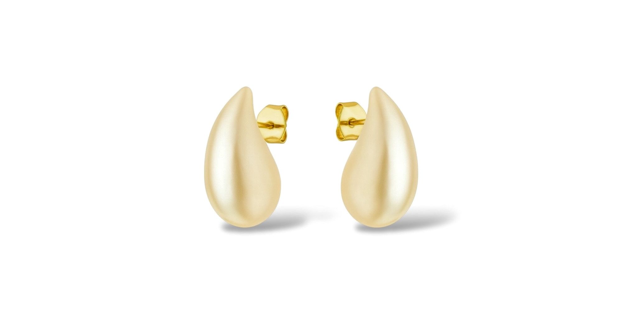 Brinco Pérola Gota Banhado A Ouro 18K
