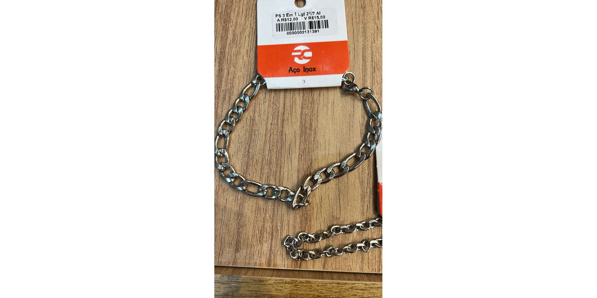 Pulseira Três em Um Lagosta Aço Inoxidável - 0000... - RC JOIAS BY RUDI