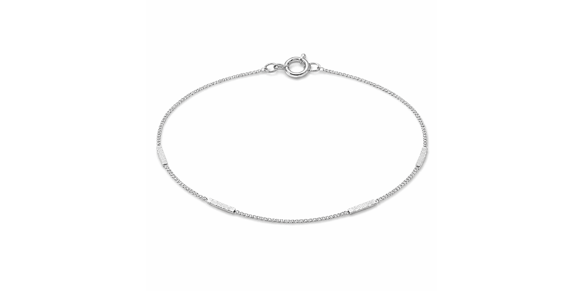 Pulseira Infantil Plaquinha Fecho Boia Banhado a Prata 925