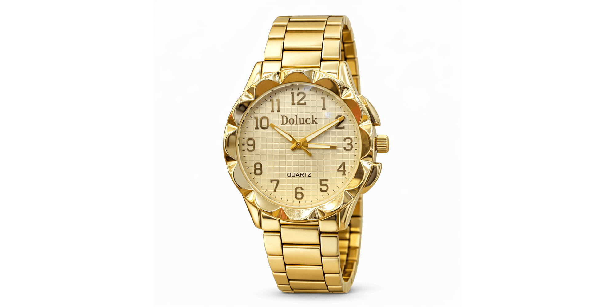 Relógio Doluck Flower Aço Dourado