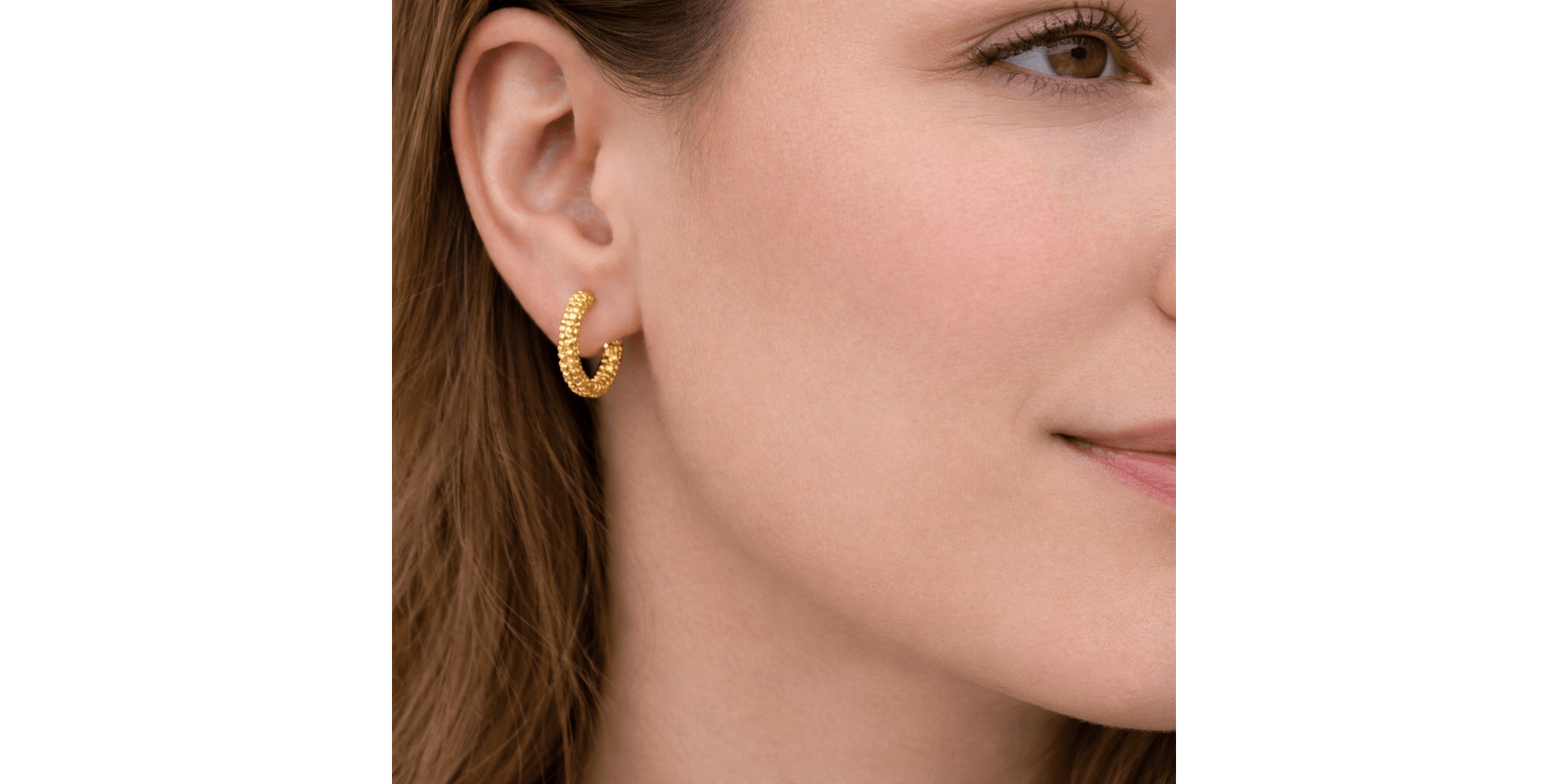 Brinco Argola Brilho N 2 Banhado a Ouro 18K