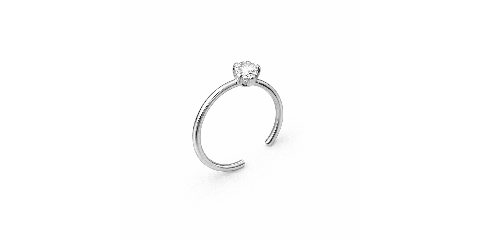 Piercing Nariz Ponto Luz Aço Inoxidável 