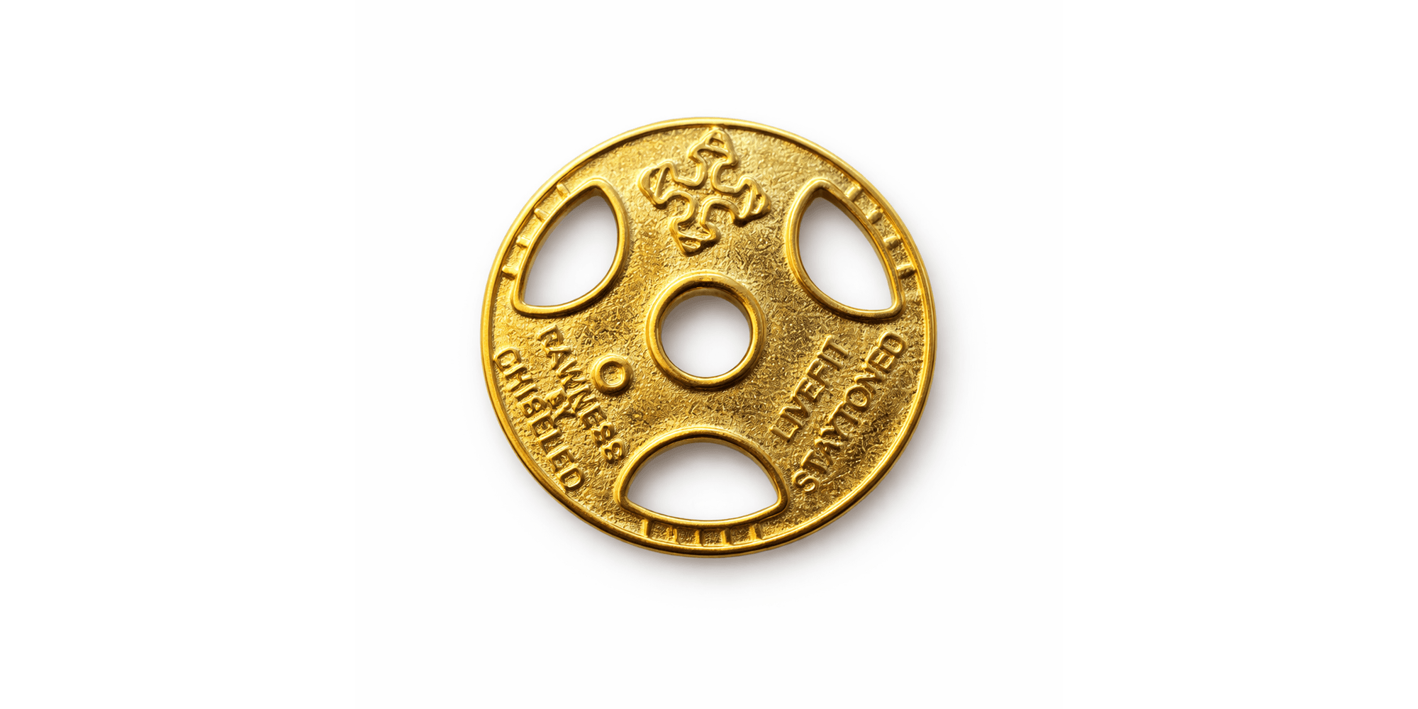 Pingente Viver em Forma Aço Dourado