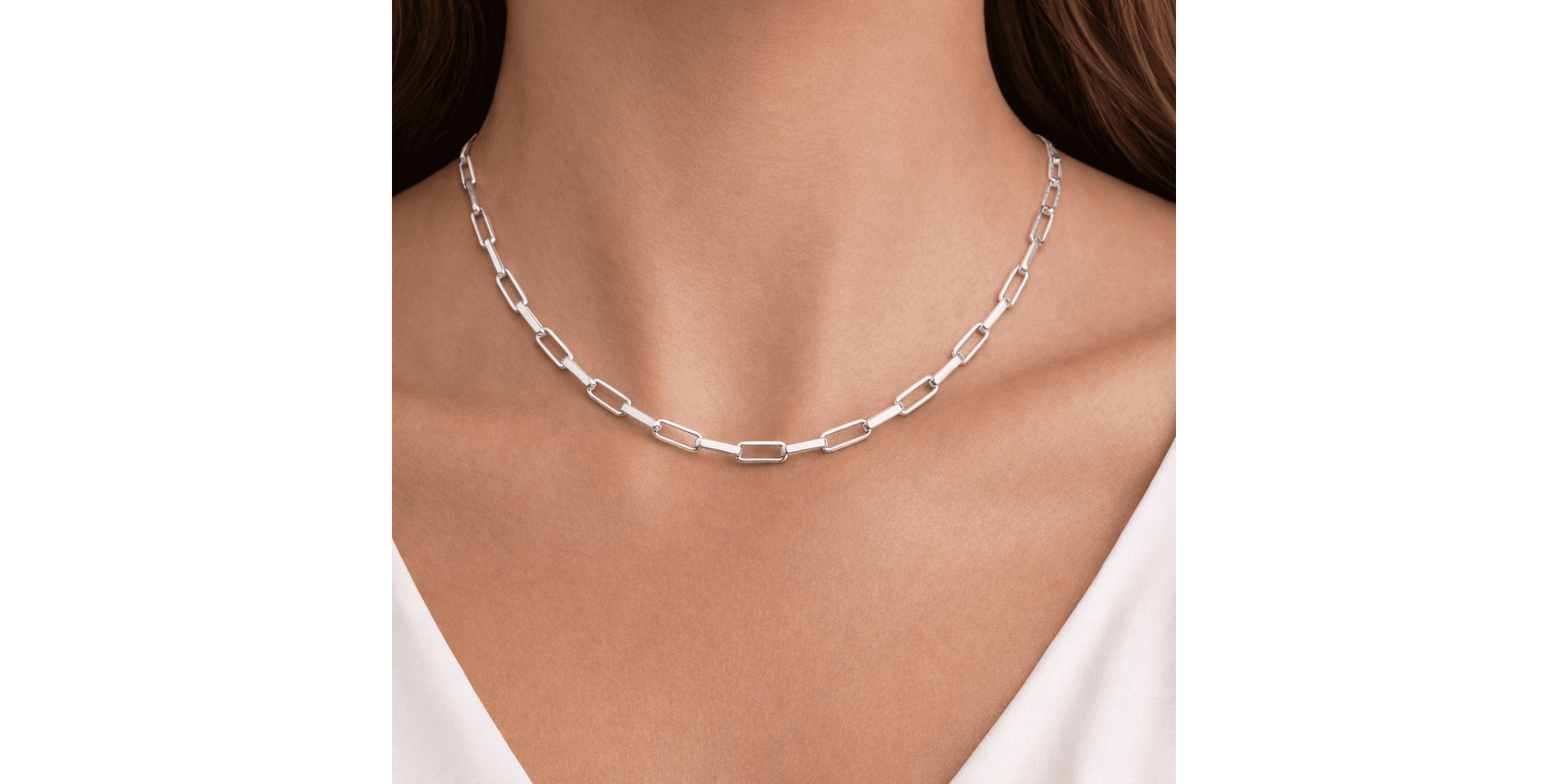 Colar Cartier Chapada 39 Centímetros Banhado a Prata 925