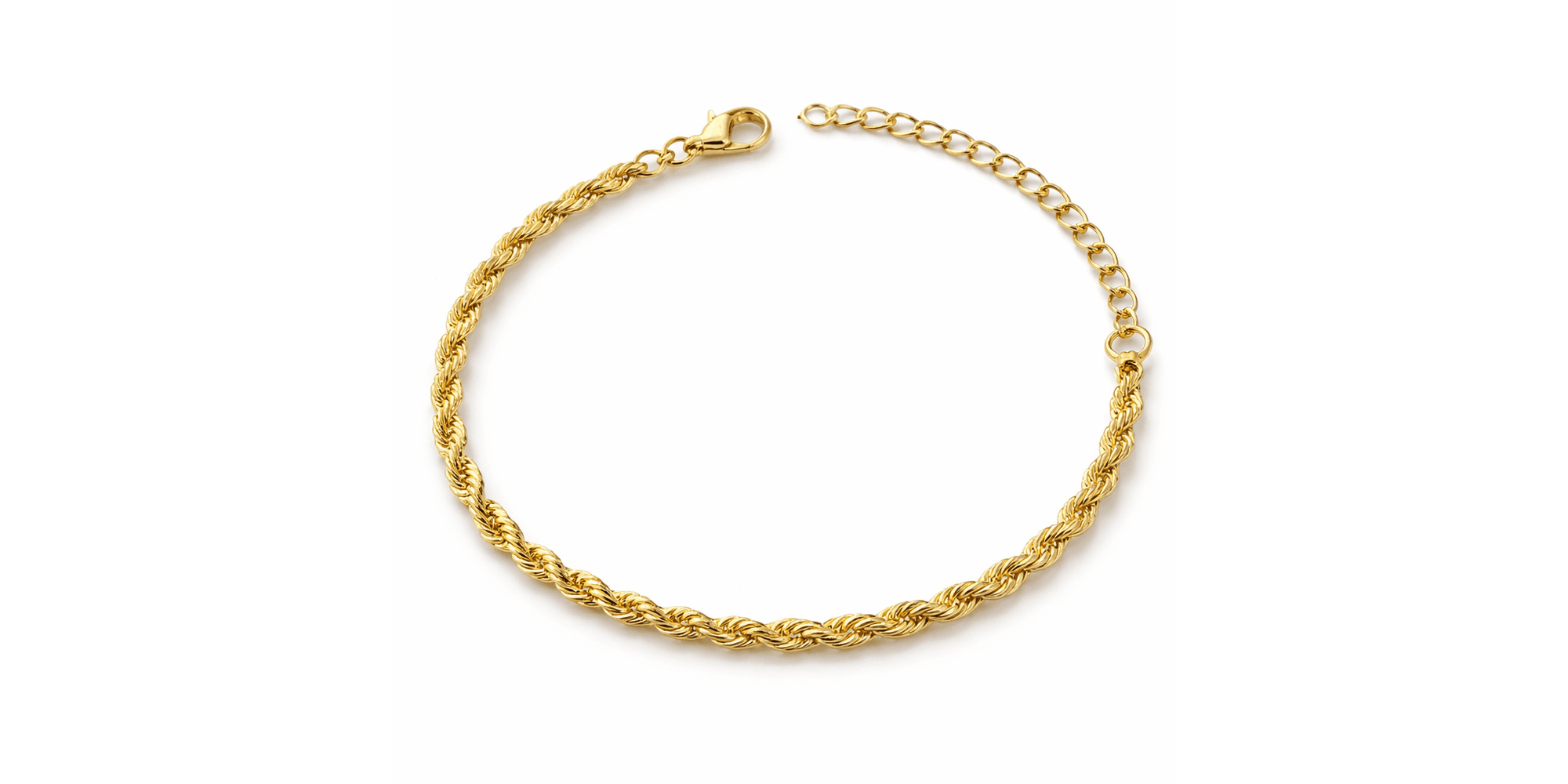 Pulseira Cordão Baiano Banhado A Ouro 18K.