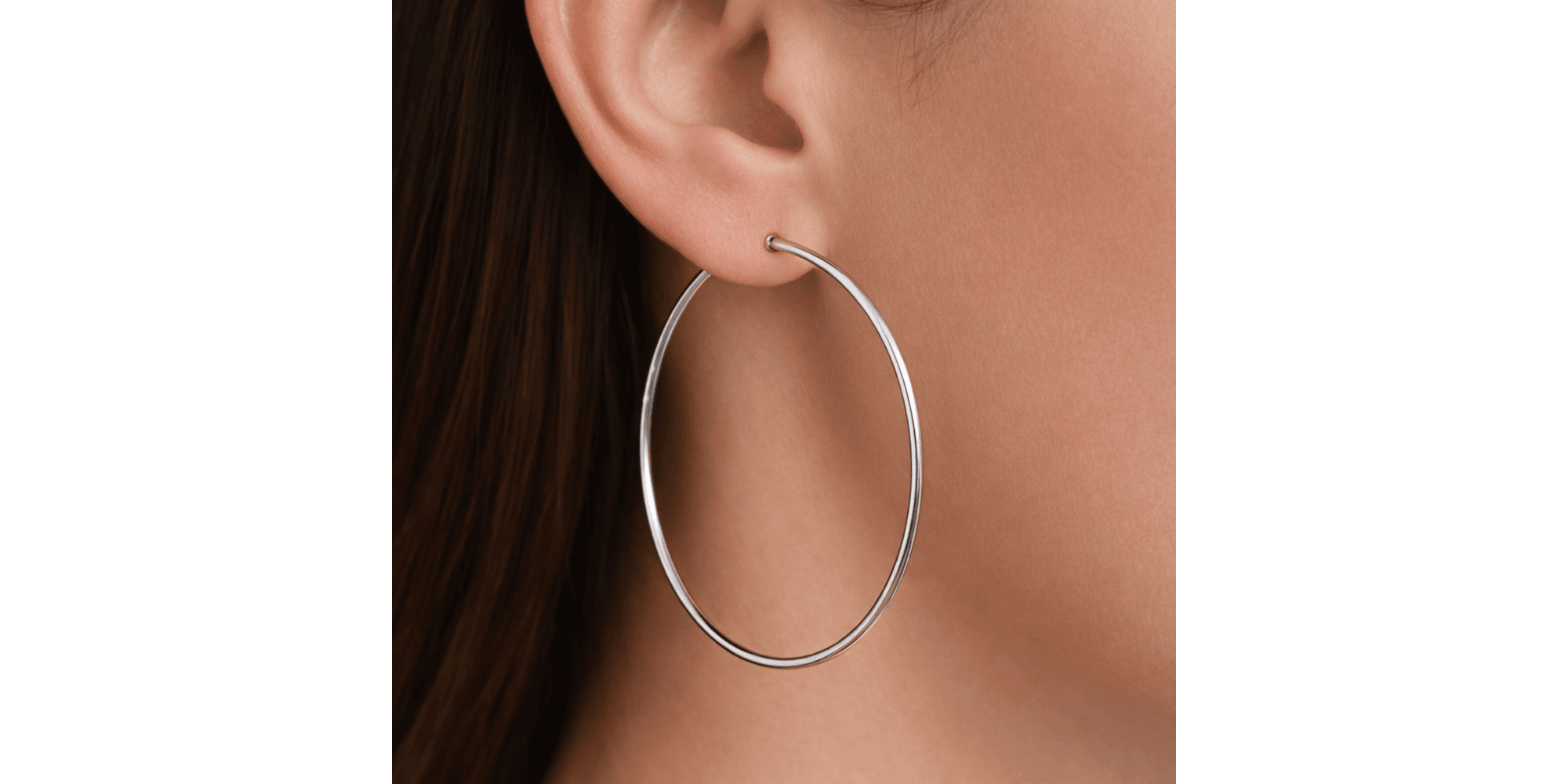 Brinco Argola Click N°7 Aço Inoxidável