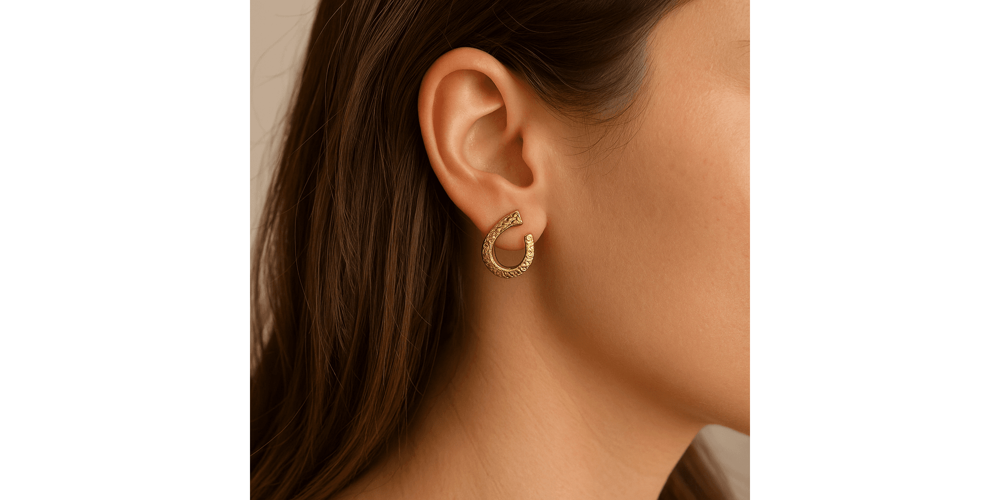 Brinco Caracol Banhado a Ouro 18K