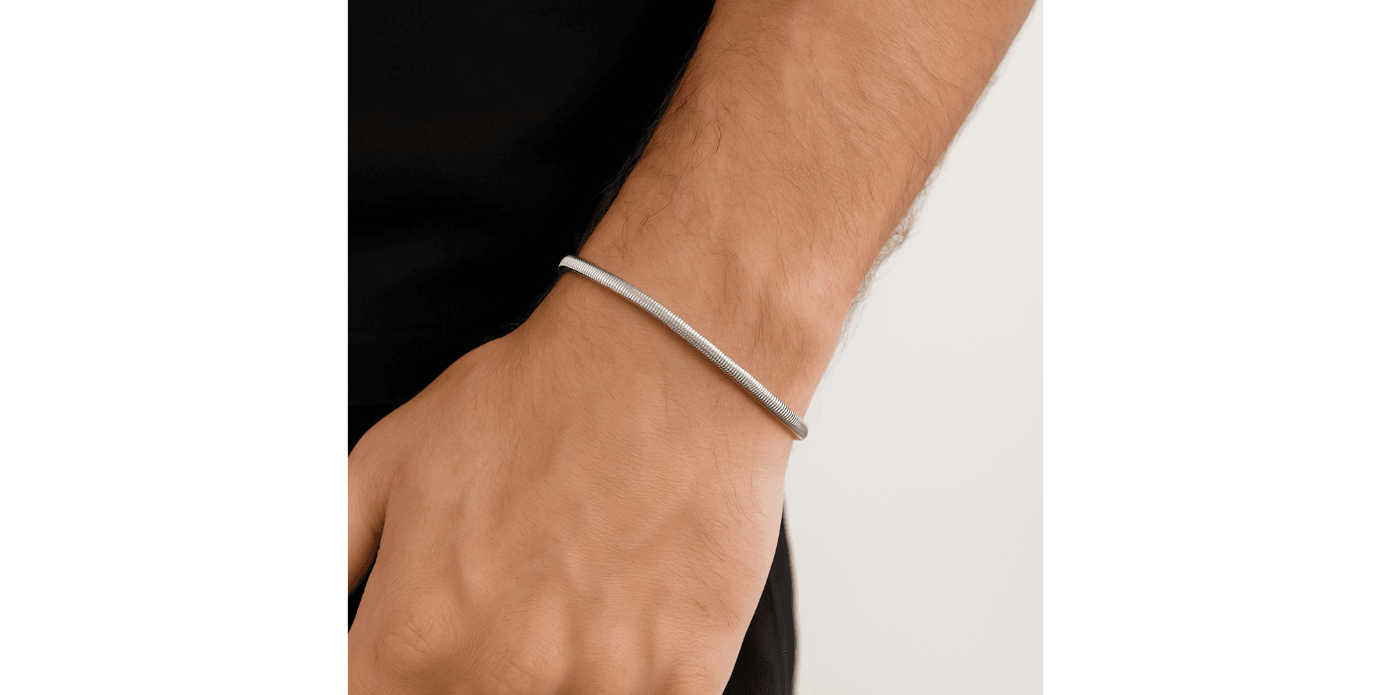 Pulseira Laminada 3 Milímetros Aço Inoxidável 