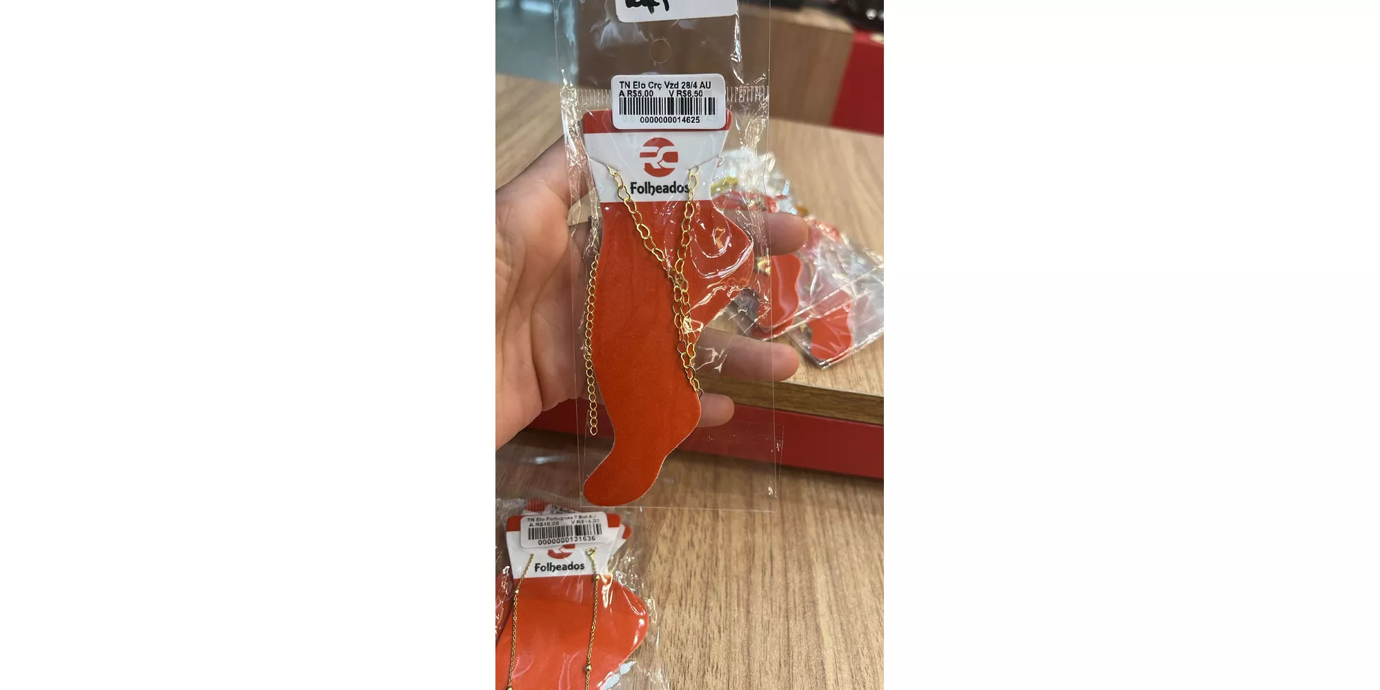 Tornozeleira Elo Coração Vazado banhado A Ouro 18K... - RC JOIAS BY RUDI
