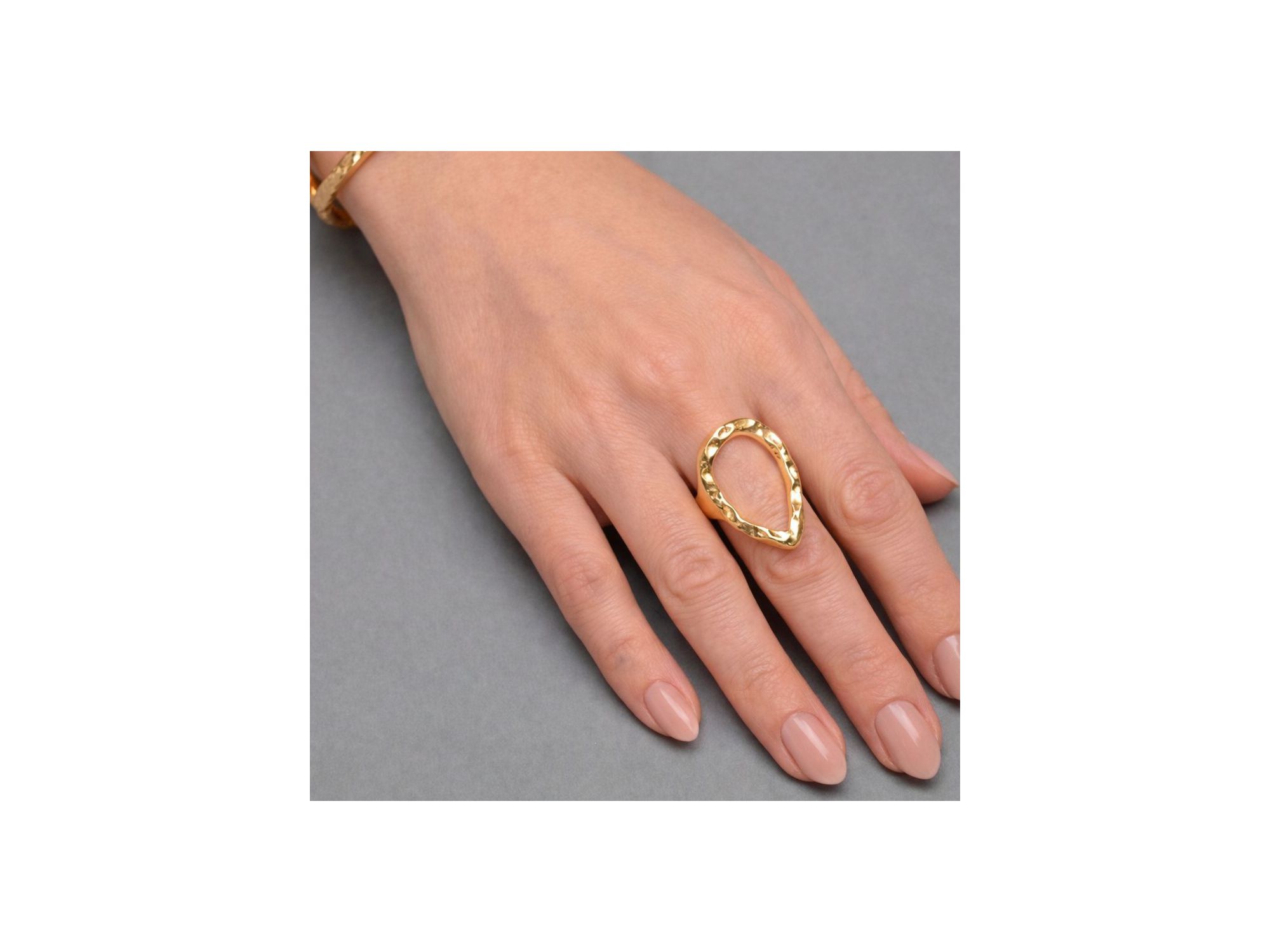 Anel Orgânico Premium Gota - Vértice Acessórios