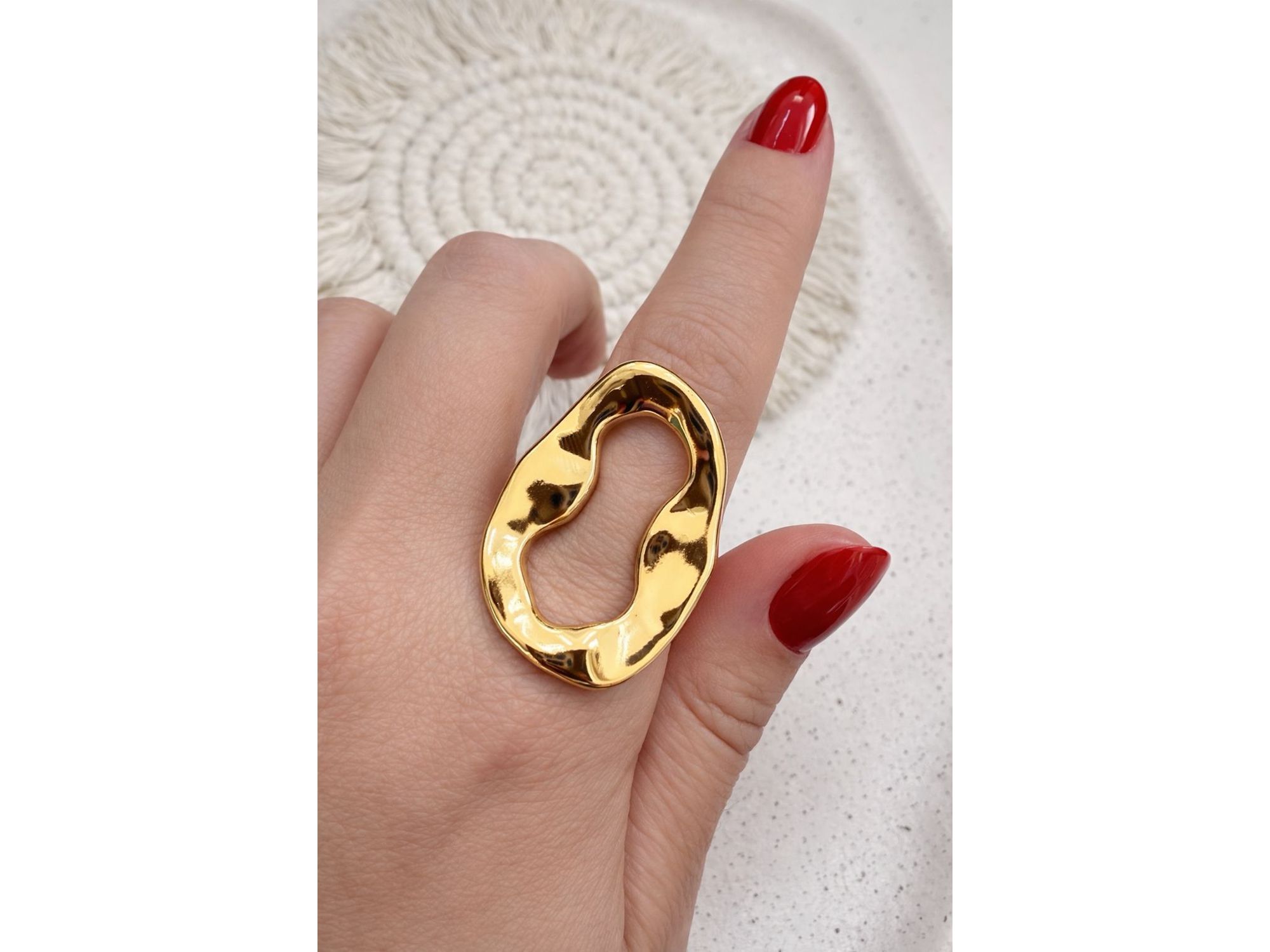 Anel orgânico premium - Vértice Acessórios