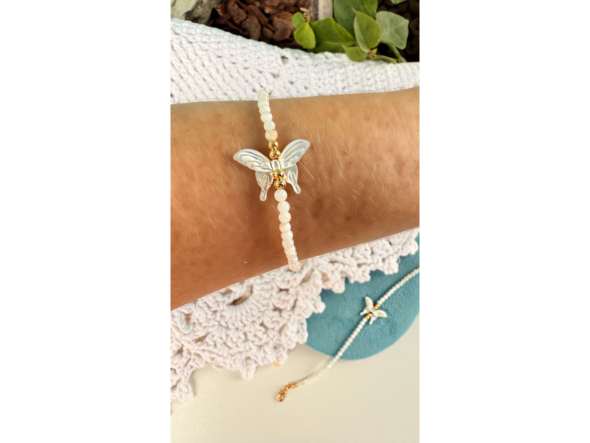 Pulseira Borboleta Madrepérola - Vértice Acessórios