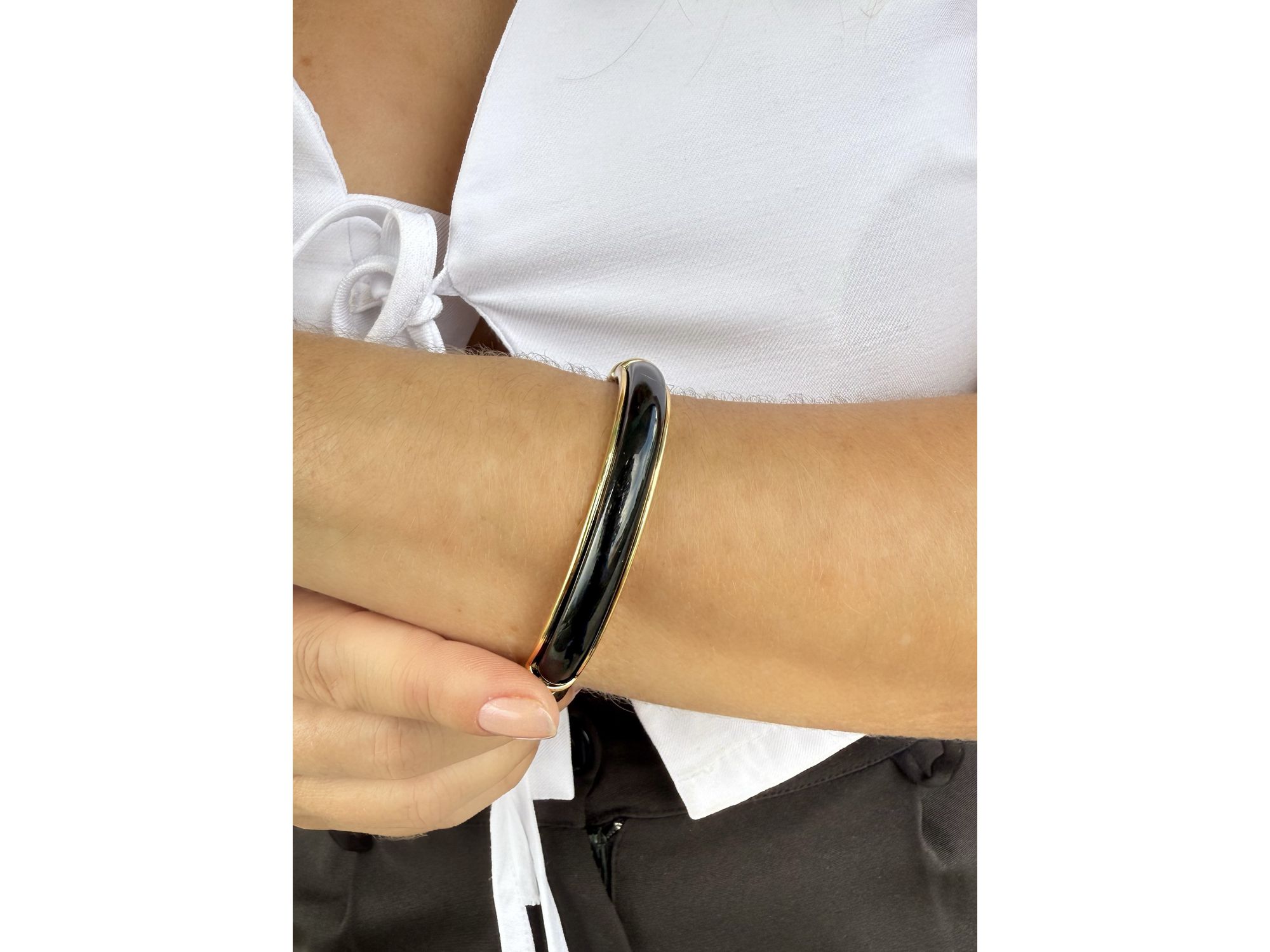 Bracelete Premium Resinado Preto - Vértice Acessórios