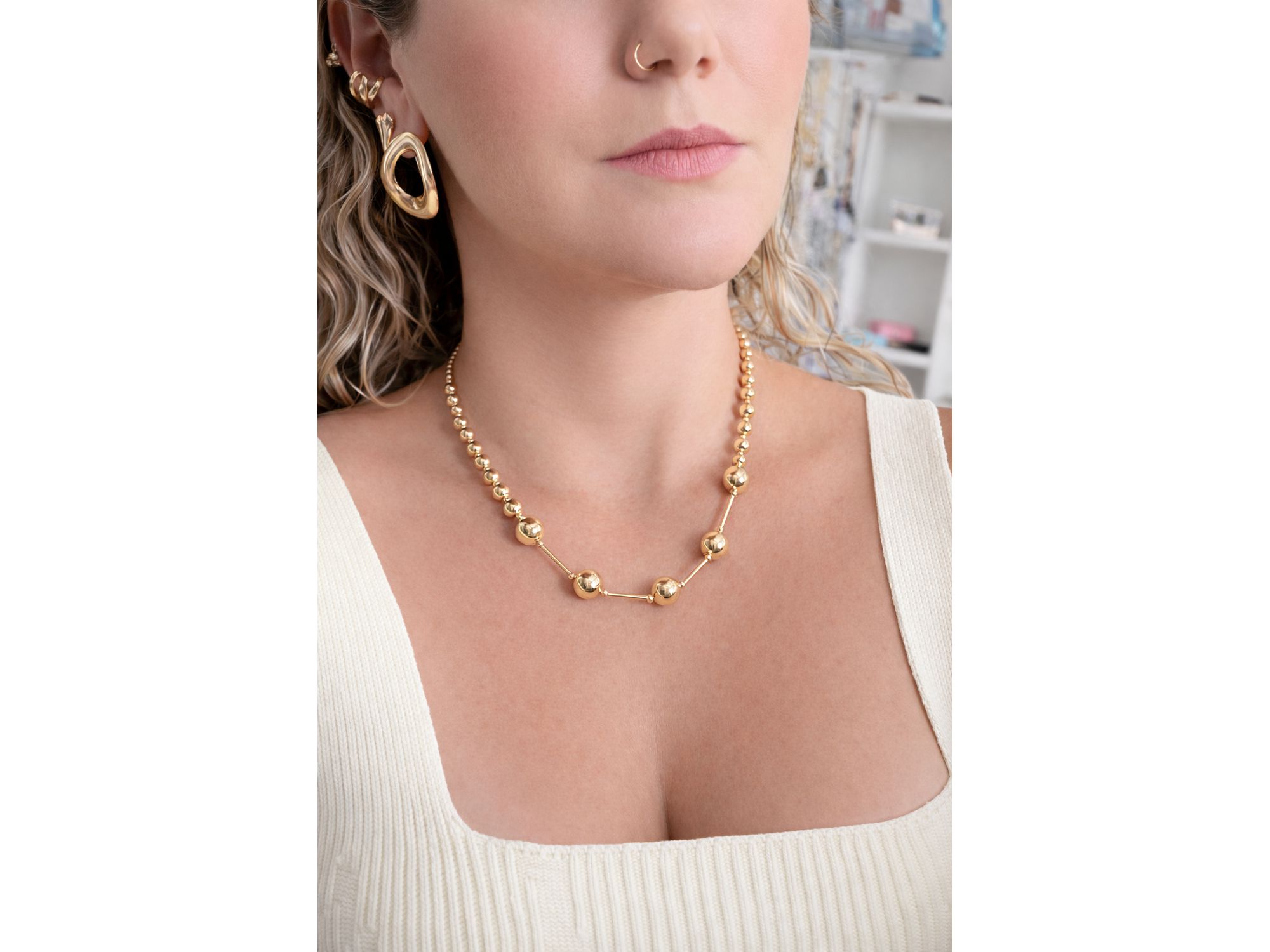 COLAR ESFERAS BJIUX - Vértice Acessórios