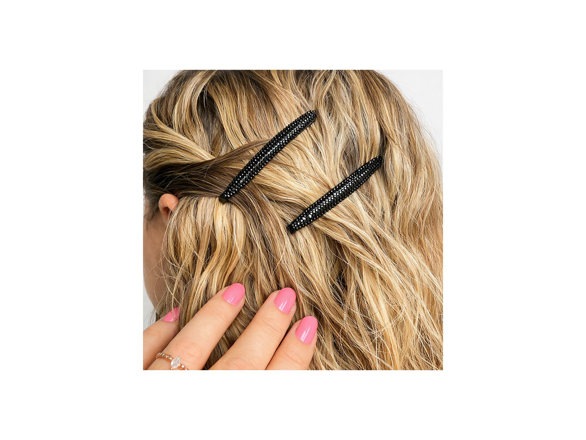 PRESILHA CABELO BRILHO PRETA - Vértice Acessórios