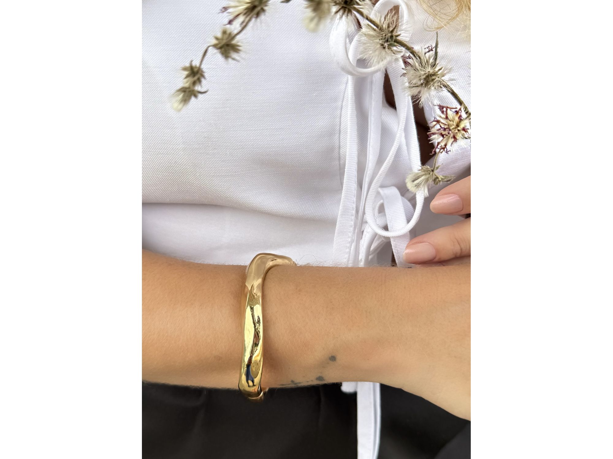 Bracelete Premium Onda Larga - Vértice Acessórios