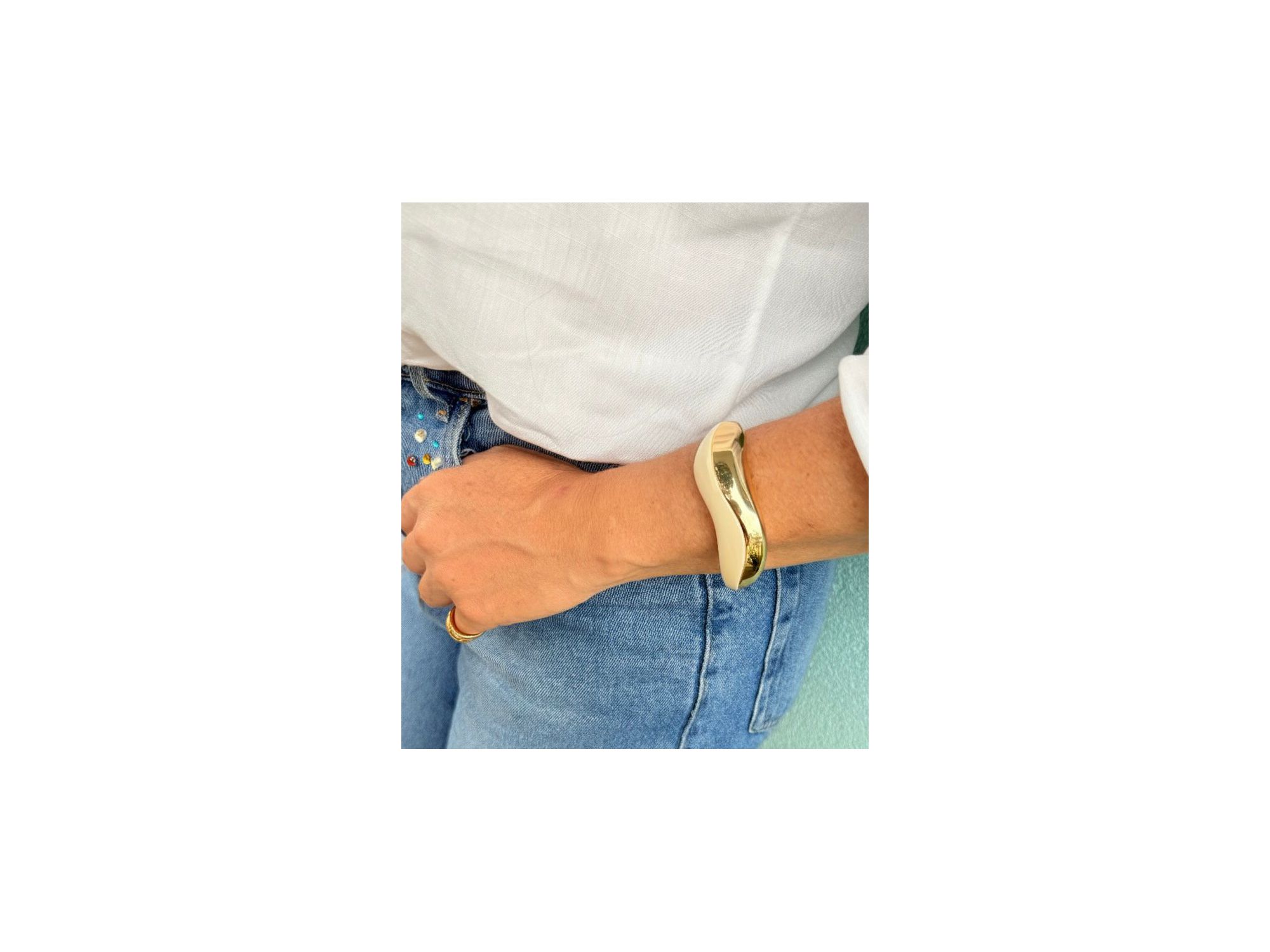 Bracelete Orgânico Off White Premium - Vértice Acessórios