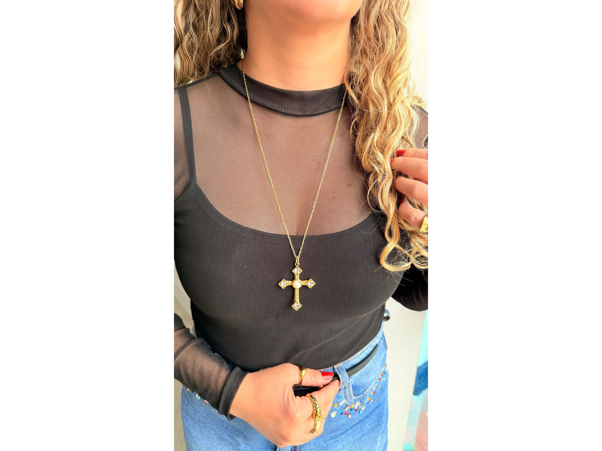 Colar Cruz Longo Premium - Vértice Acessórios